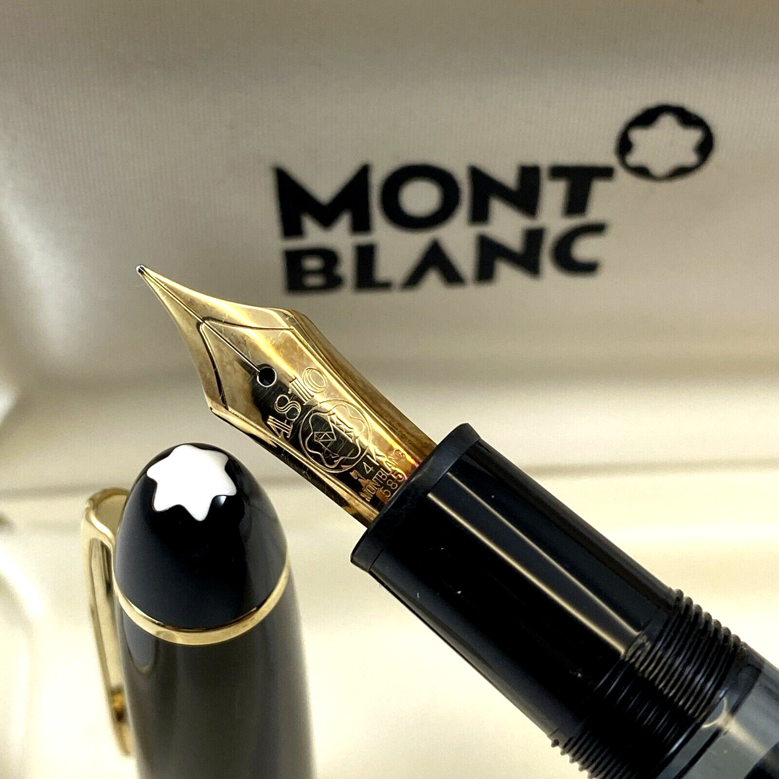 Montblanc Meisterstuck No. 146 14K F Nib Fountain Pen New in Case W. Germany