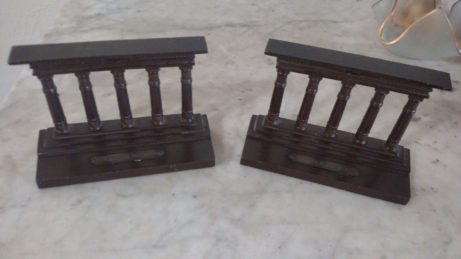 Antique Cast Iron Bookends ISIS
