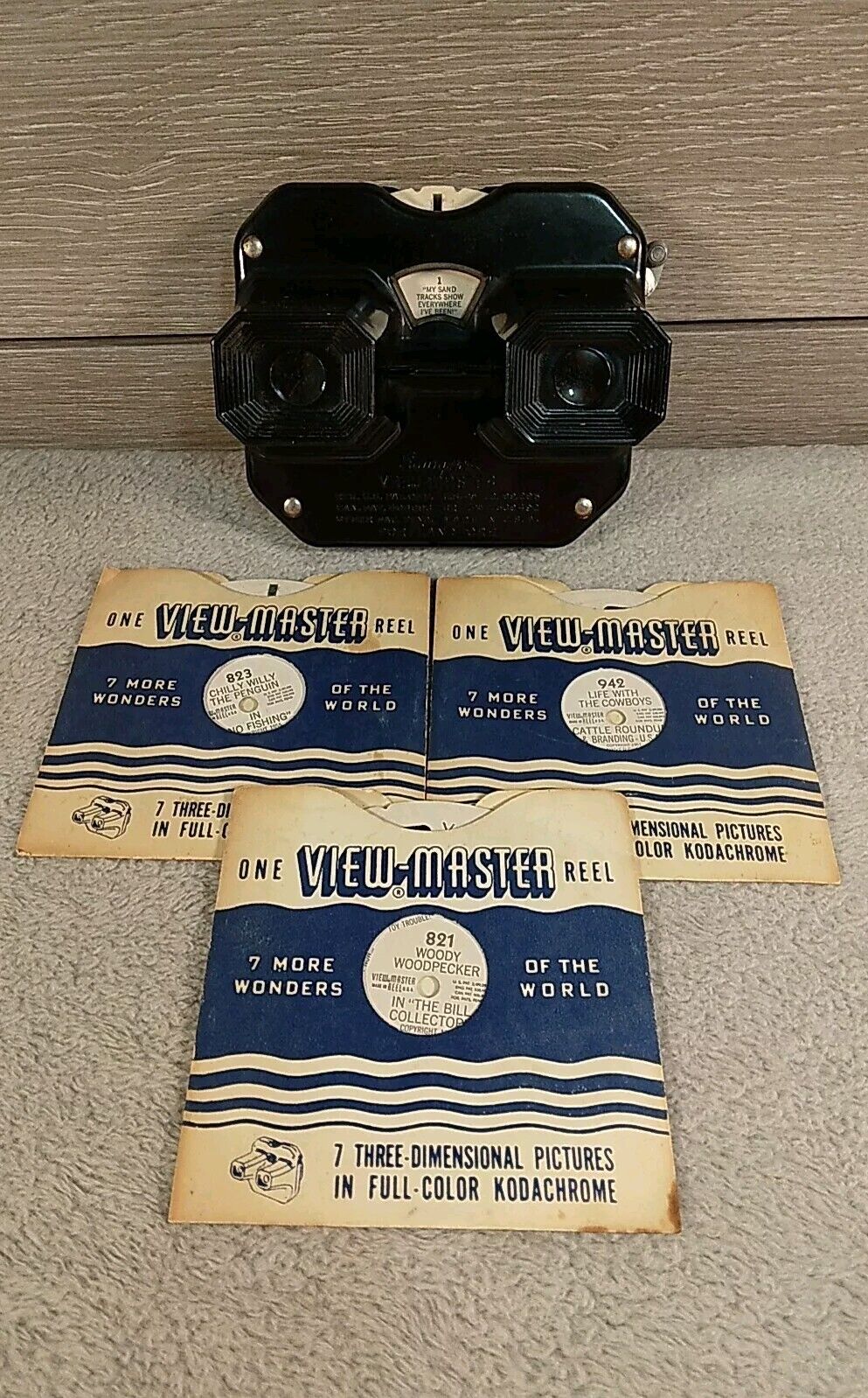 Vintage 1940\'s Sawyer\'s View-Master Stereoscope w/ 4 Original Reels  