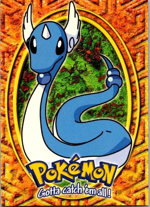 1999 Topps Pokemon First Movie Card E11 Stage 2 Dragonair Blue Logo
