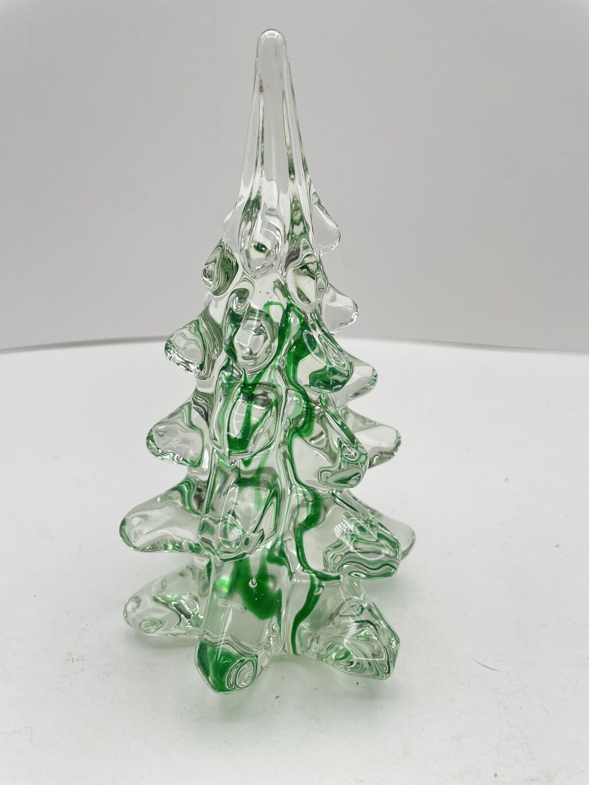 Vintage Green Glass Christmas Tree - 6\