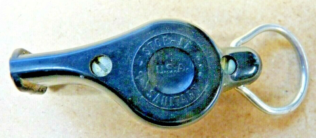 Vintage Bakelite Whistle- Stop-It, Sanitary,USA, National Whistle