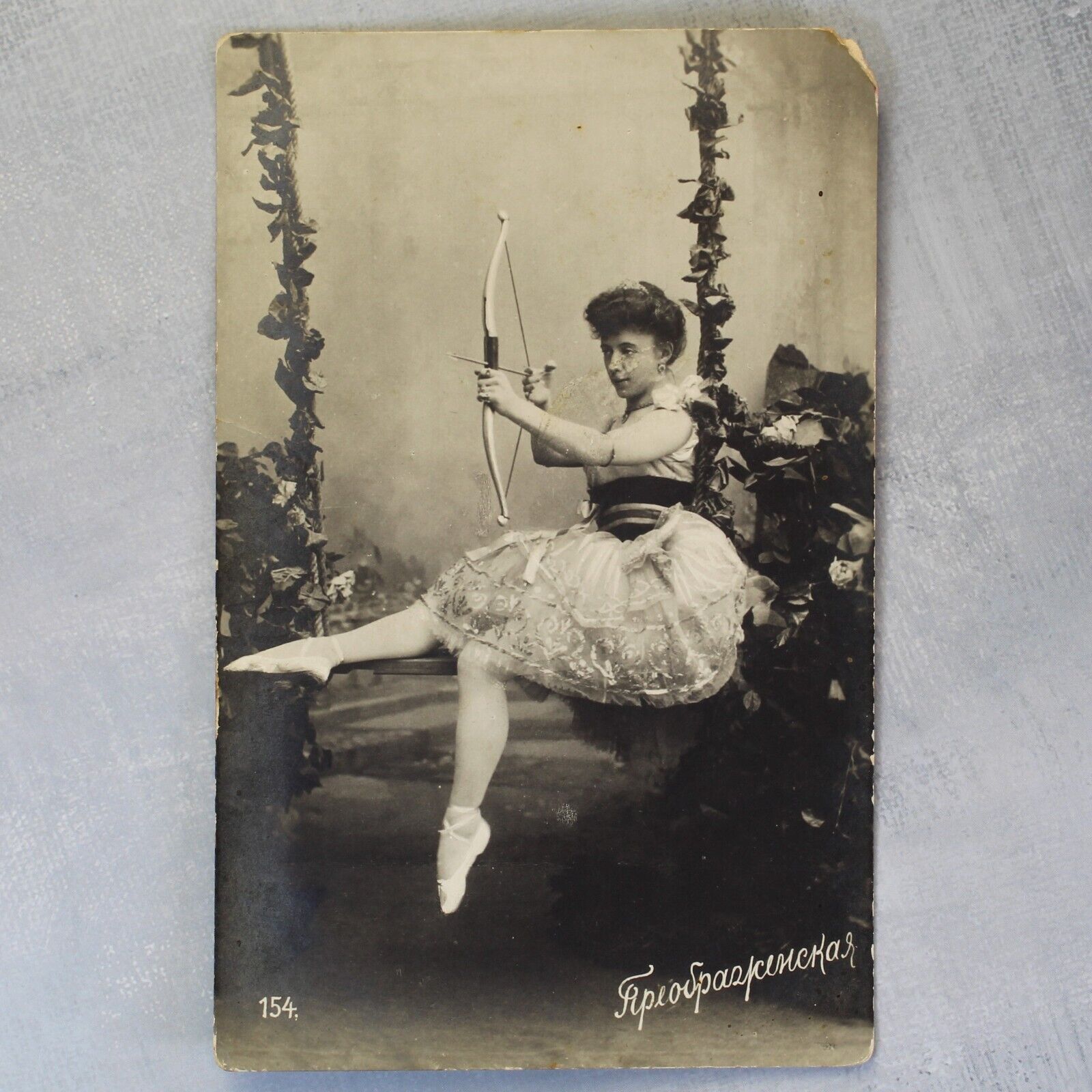 PREOBRAJENSKA Prima ballerina ballet star Tsarist Russia photo postcard 1906s🩰