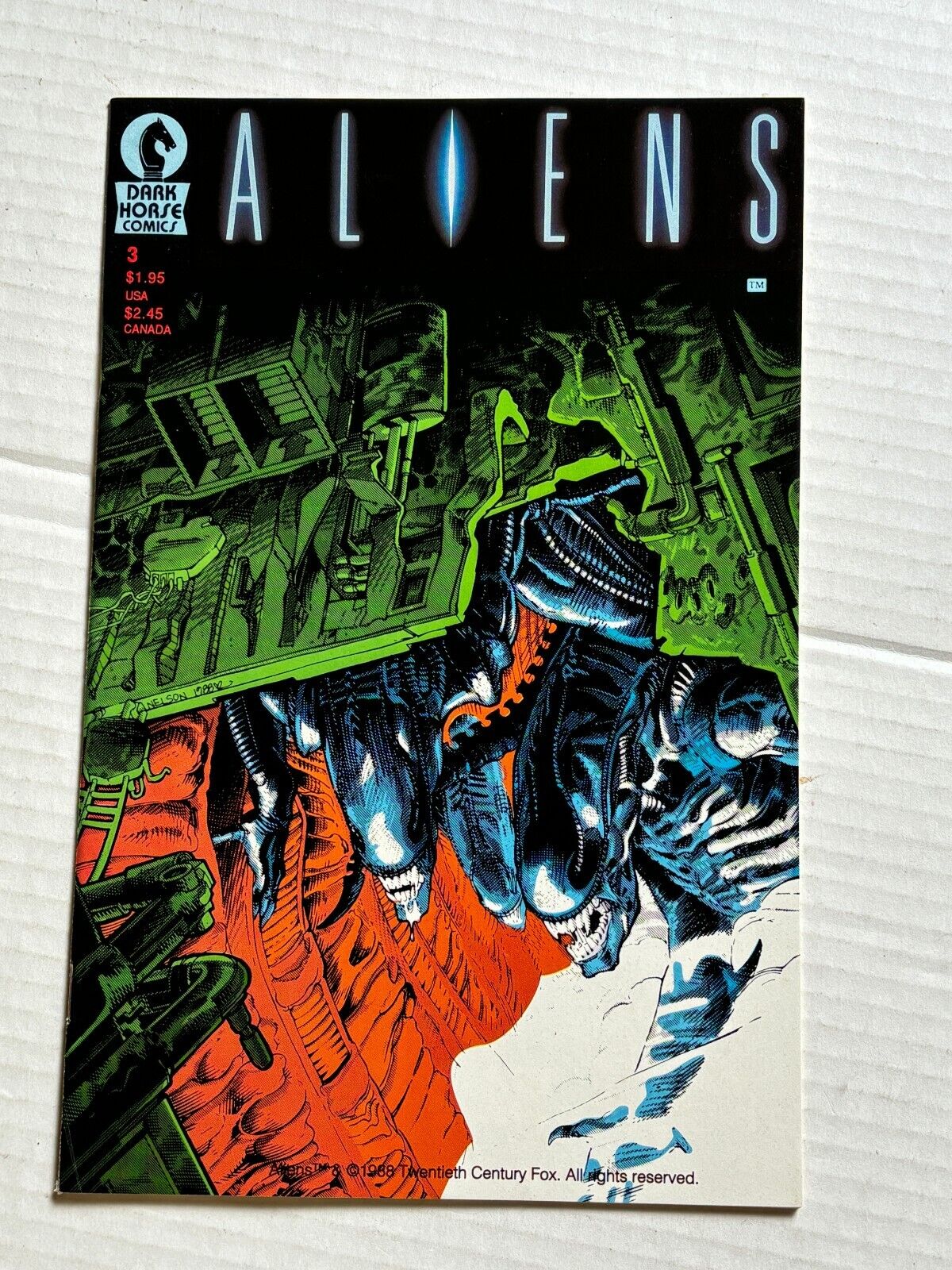 1989 Dark Horse Aliens #3 Comic Book 1st Printing