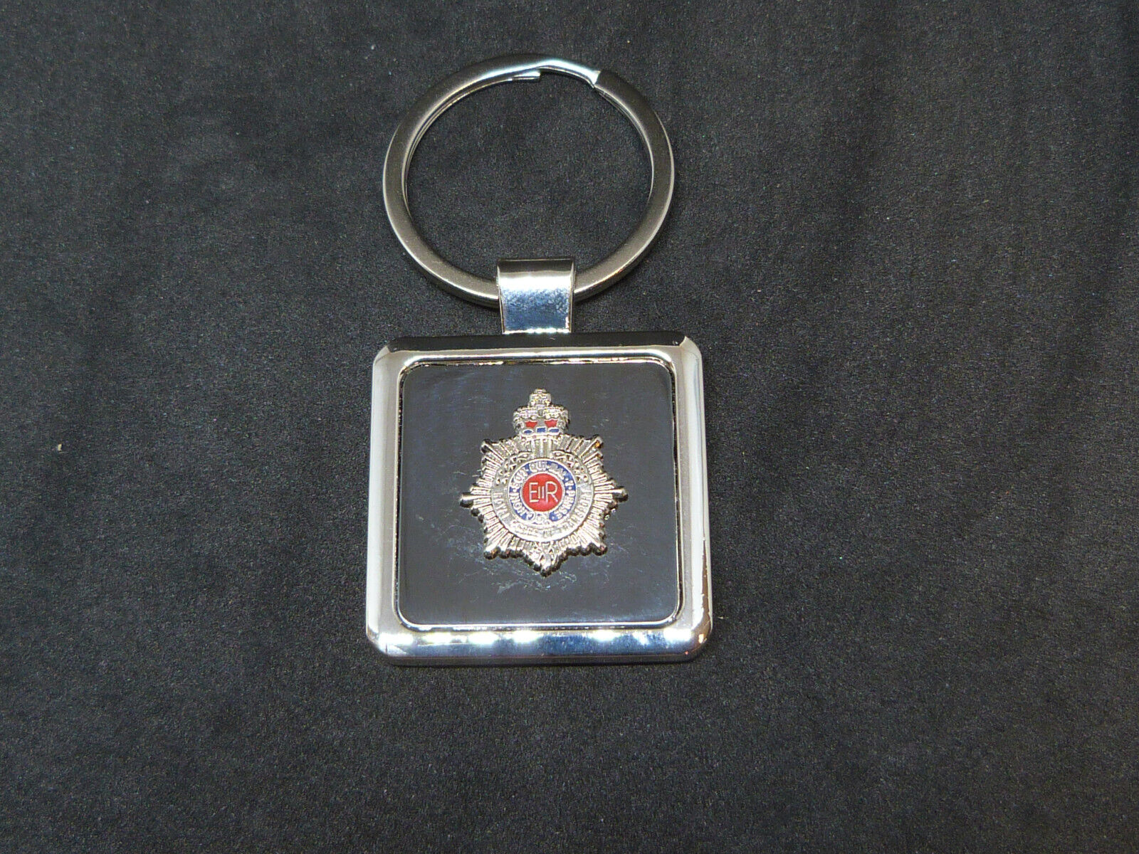 RCT ROYAL CORPS OF TRANSPORT DELUXE KEYRING & SILVER PLATED BADGE ON FACE