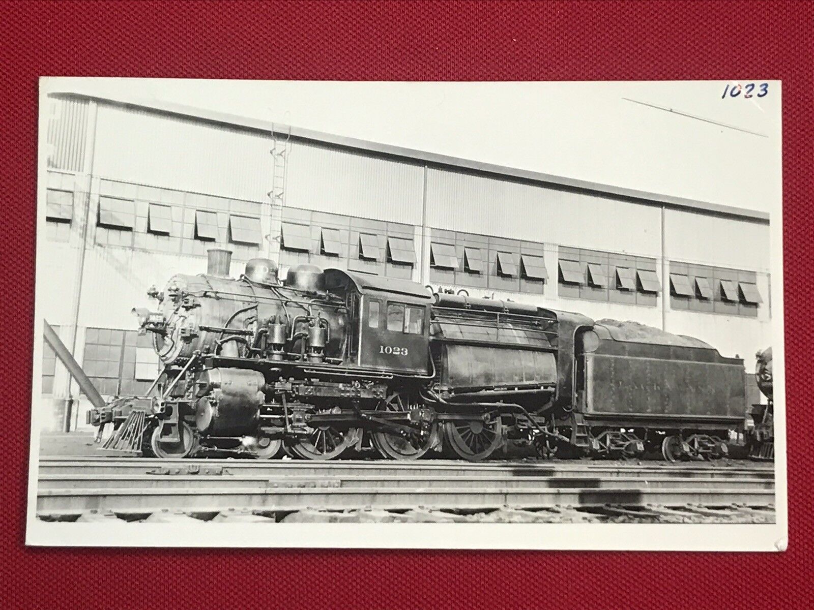 RPPC Postcard Delaware Lackawanna & Western Railroad Locomotive 1023 Hoboken NJ