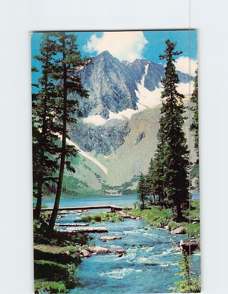 Postcard Snowmass Lake And Hagerman Peak Colorado USA