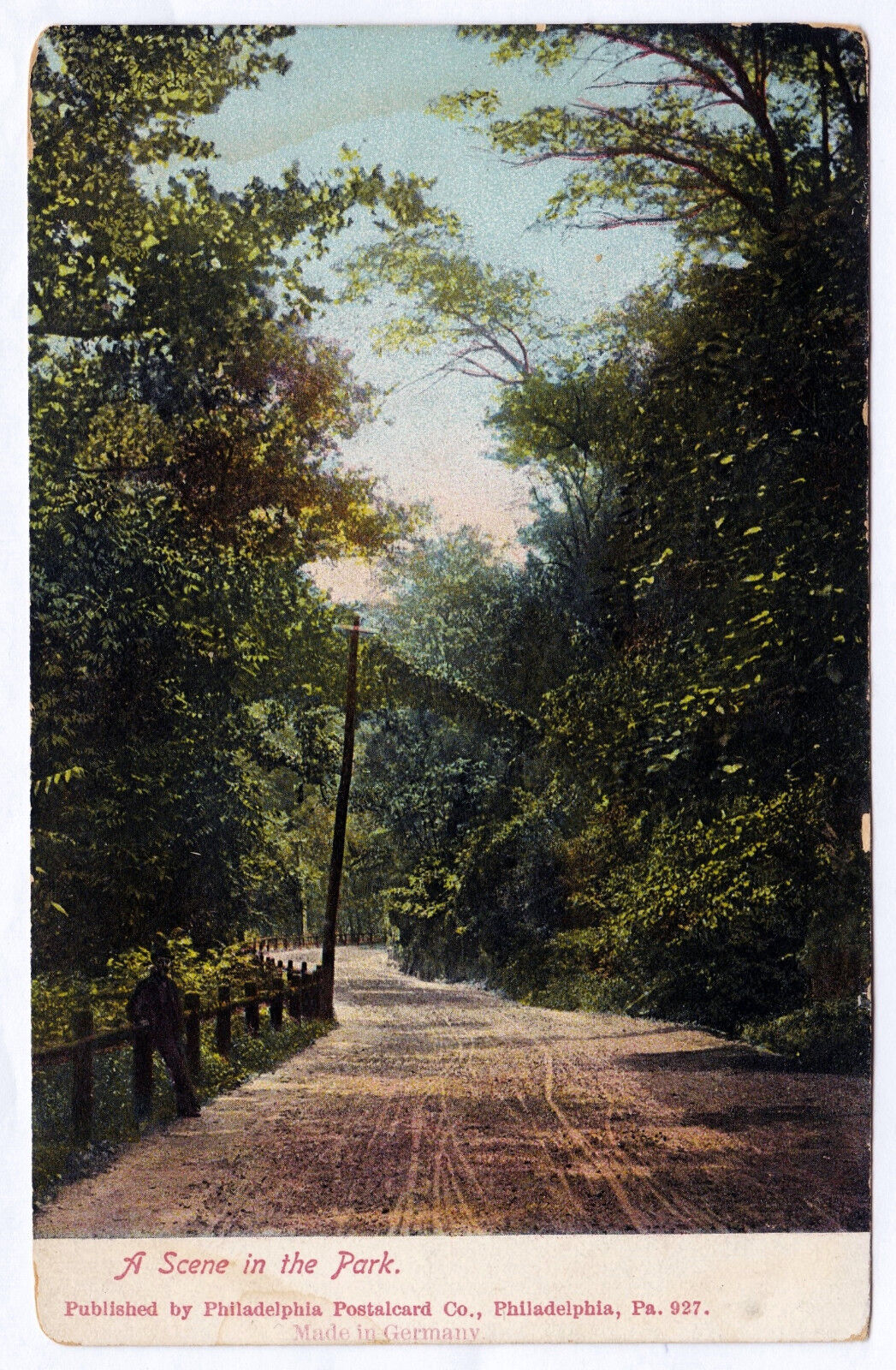 1901-07 Philadelphia PA Postcard A Scene in Fairmount Park Wissahickon Old UDB