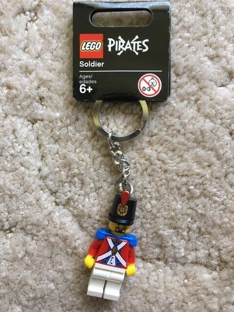 Brand New & Rare LEGO Pirates Soldier Keychain Figure # 852749