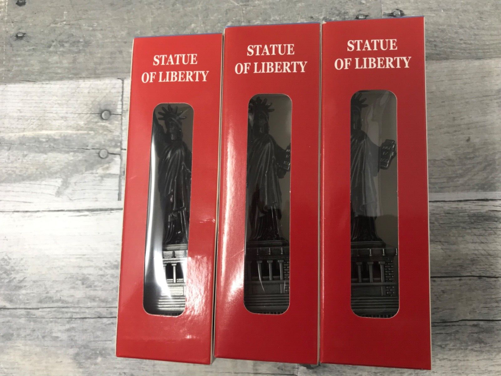 Lot of 3 - 6 “ Statue of Liberty Figurine souvenir