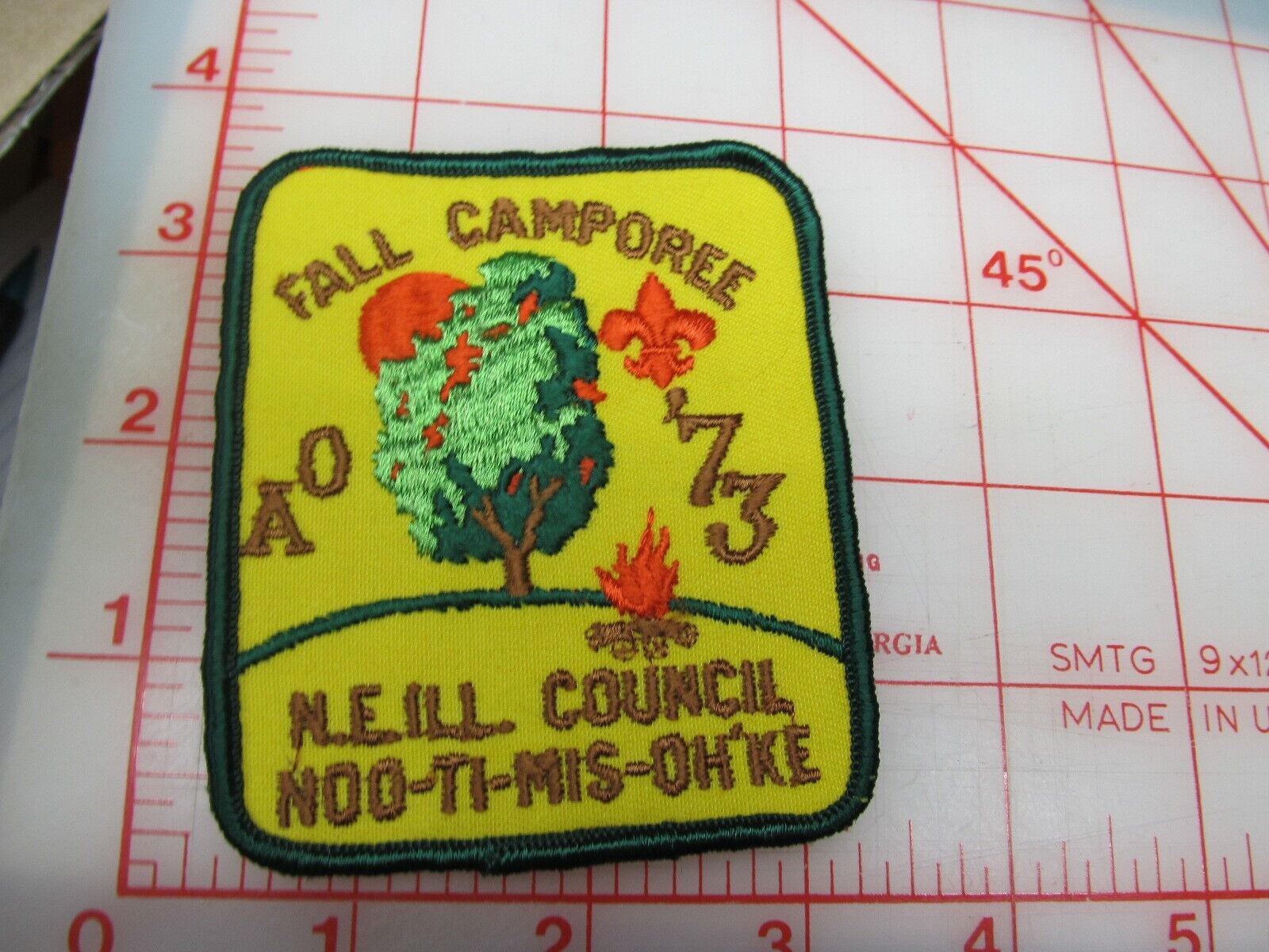 Northeast Illinois Council 1973 Fall Camporee collectible patch (gS)