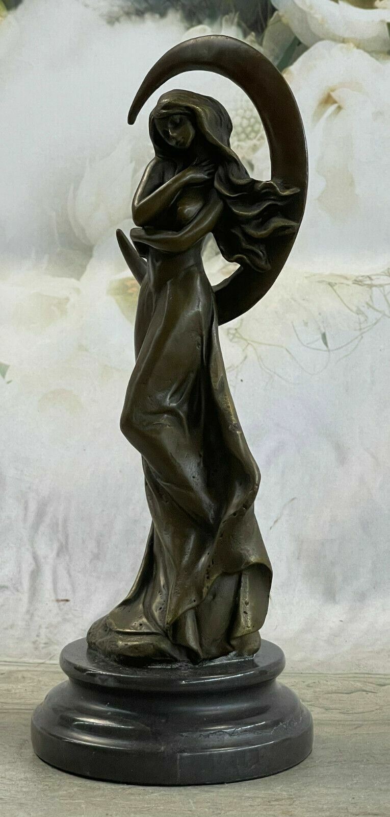 Valentine Day Special Gift Romantic Romance Sexy Woman Bronze Figurine Decor Art