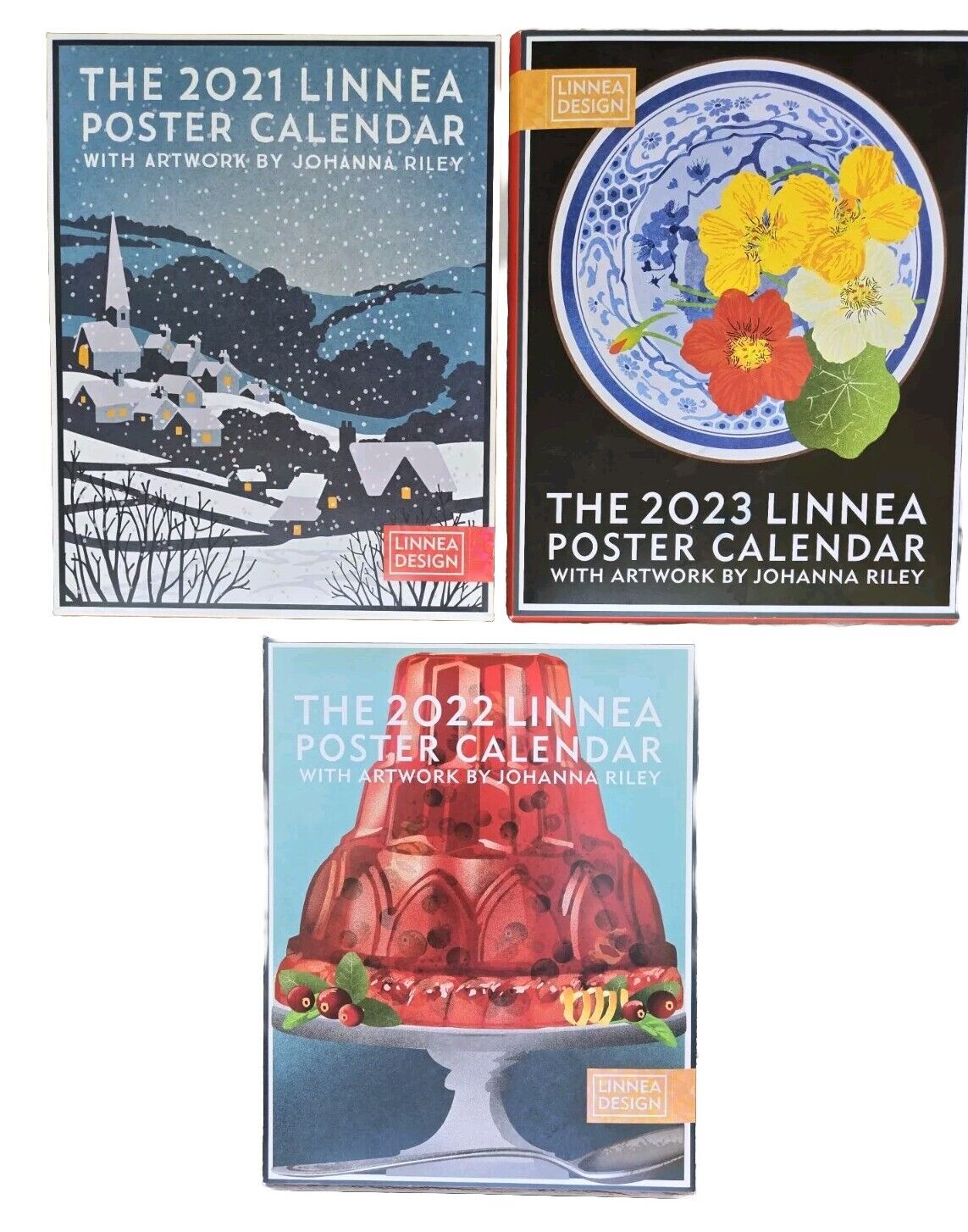 2021-2023 LINNEA Poster Calendar (12 Prints Per Year) Artwork by Johanna Riley 
