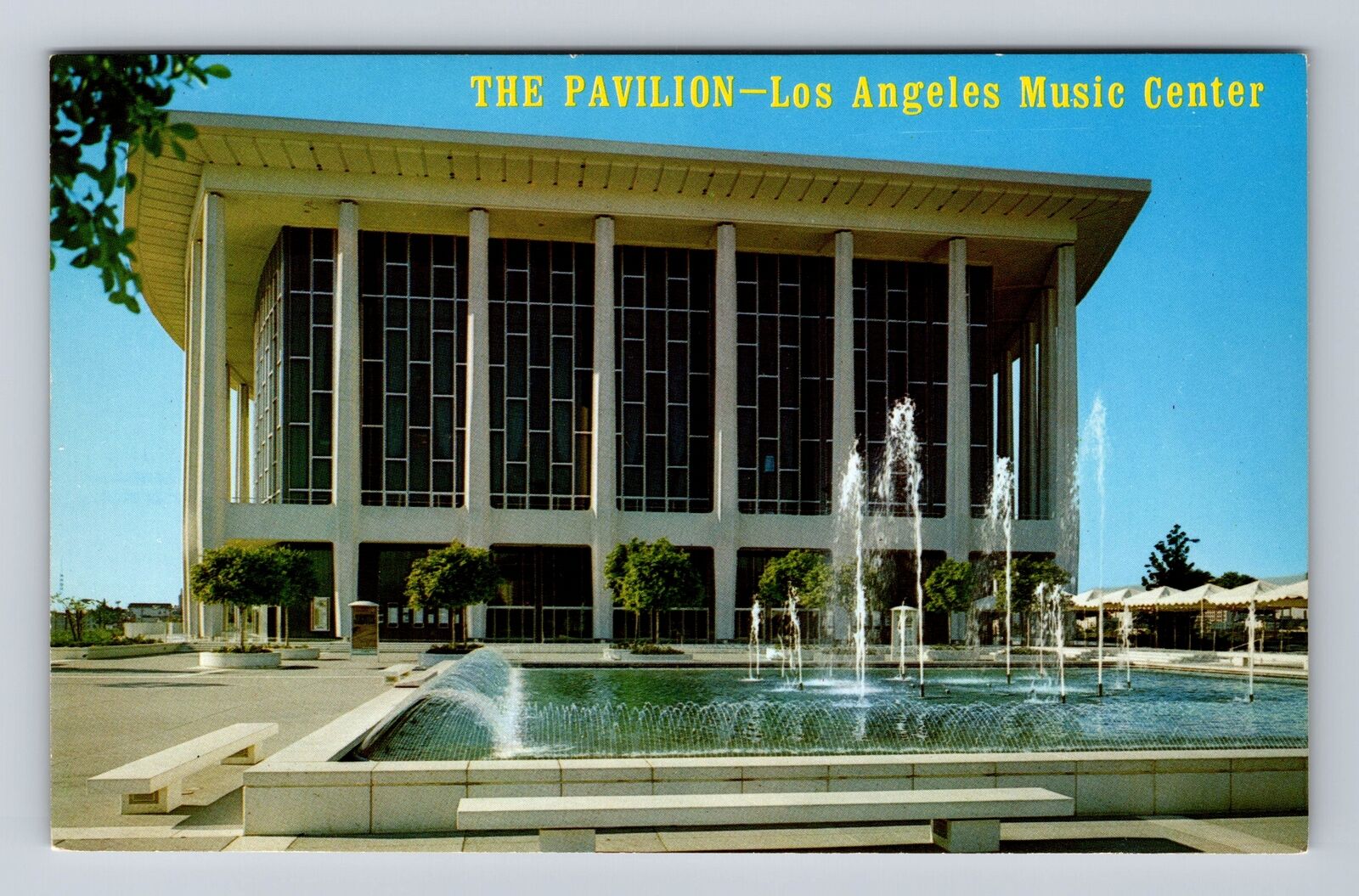 Los Angeles CA-California, Los Angeles Music Center Pavilion Vintage Postcard
