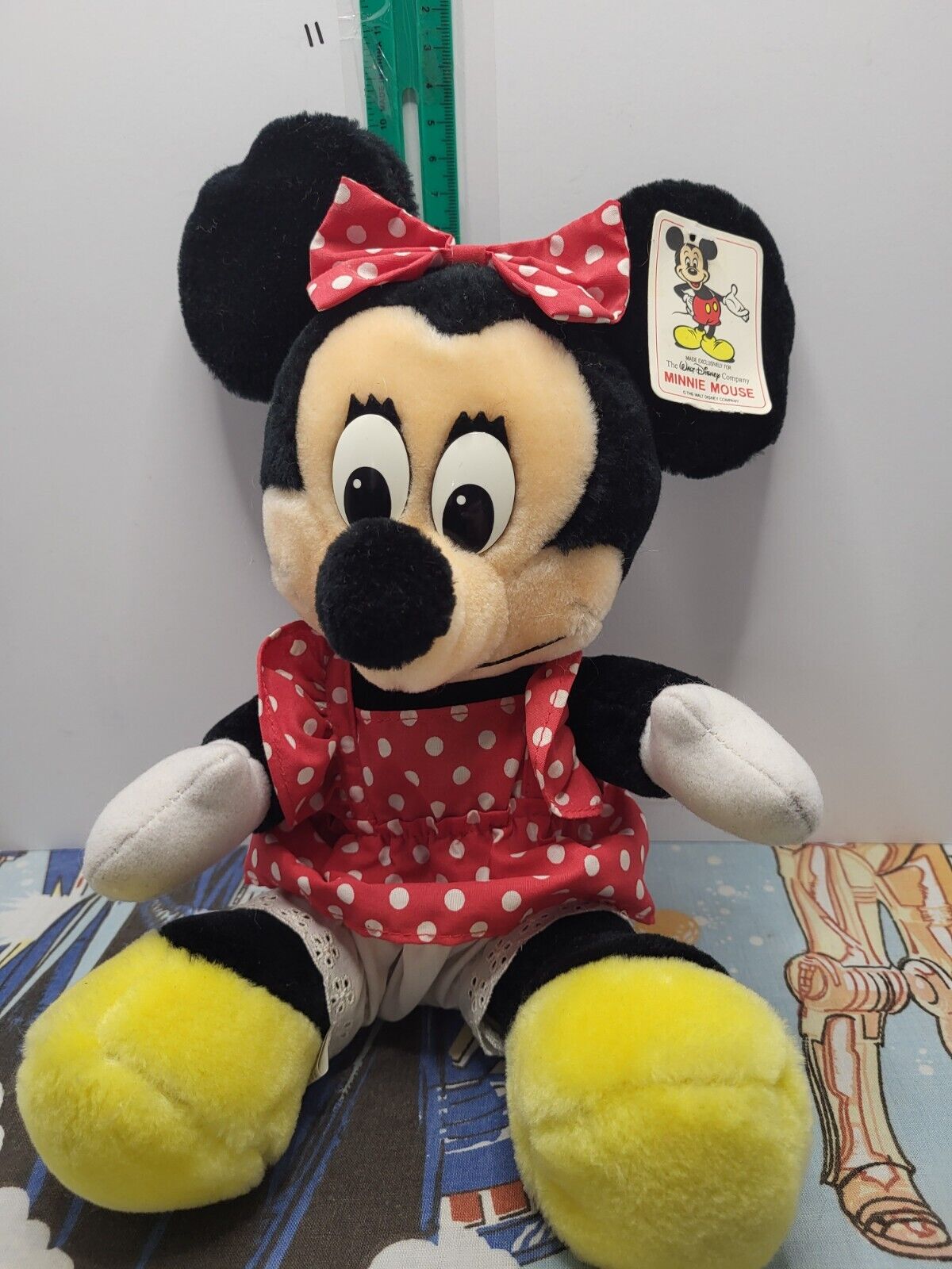 Disneyland Walt Disney World Vintage Minnie Mouse Plush Stuffed Animal