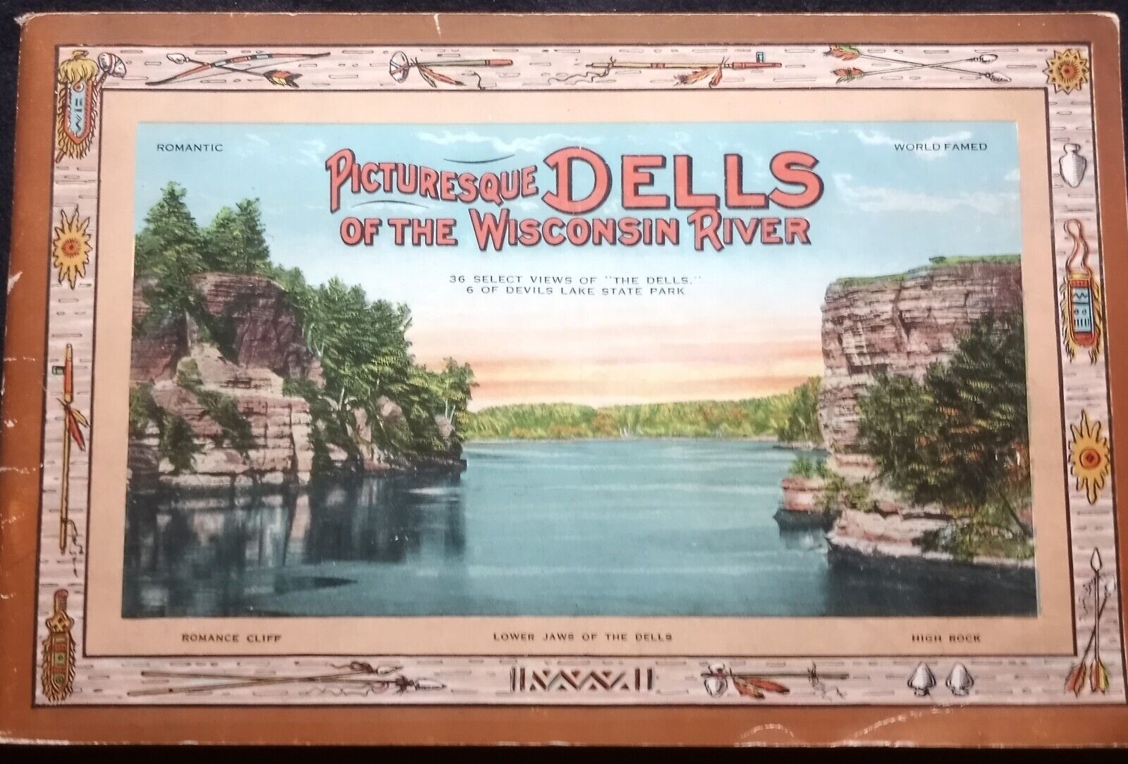 Souvenir Book Beautiful Dells of the Wisconsin WI River Devils Lake State Park