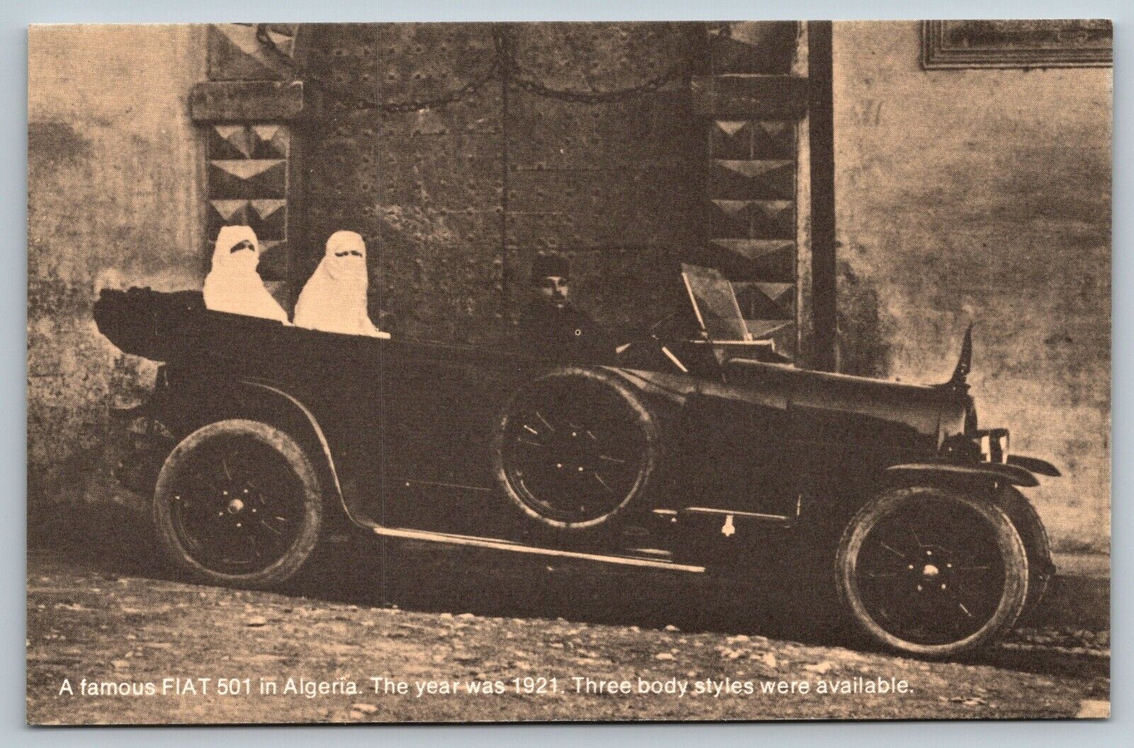 Vintage Fiat Automobile Postcard - 75th Anniversary - 124 Station Wagon TC