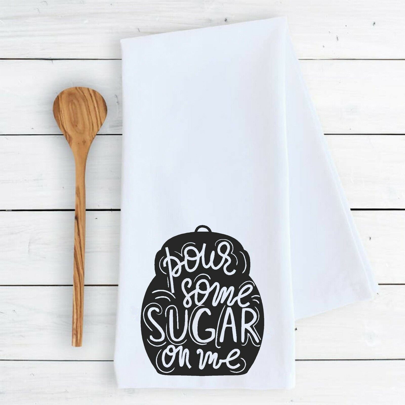 kitchen bathroom towel Pour some sugar on me baking funny dish drying cloth
