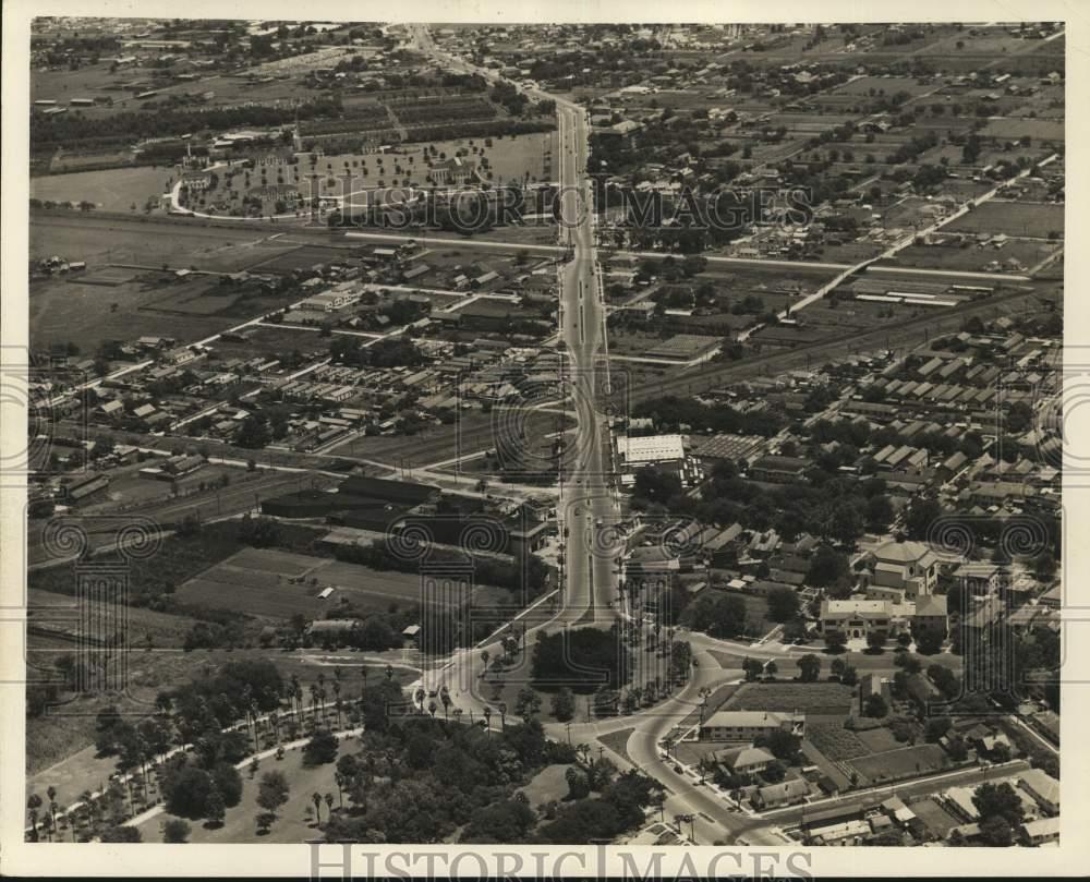 1940 Press Photo Aerial view of Gentilly Road area. - nox58056