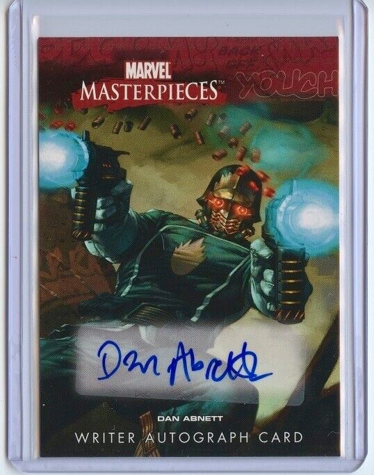 2008 UD Marvel Masterpieces Star-Lord Writer Autograph card Dan Abnett