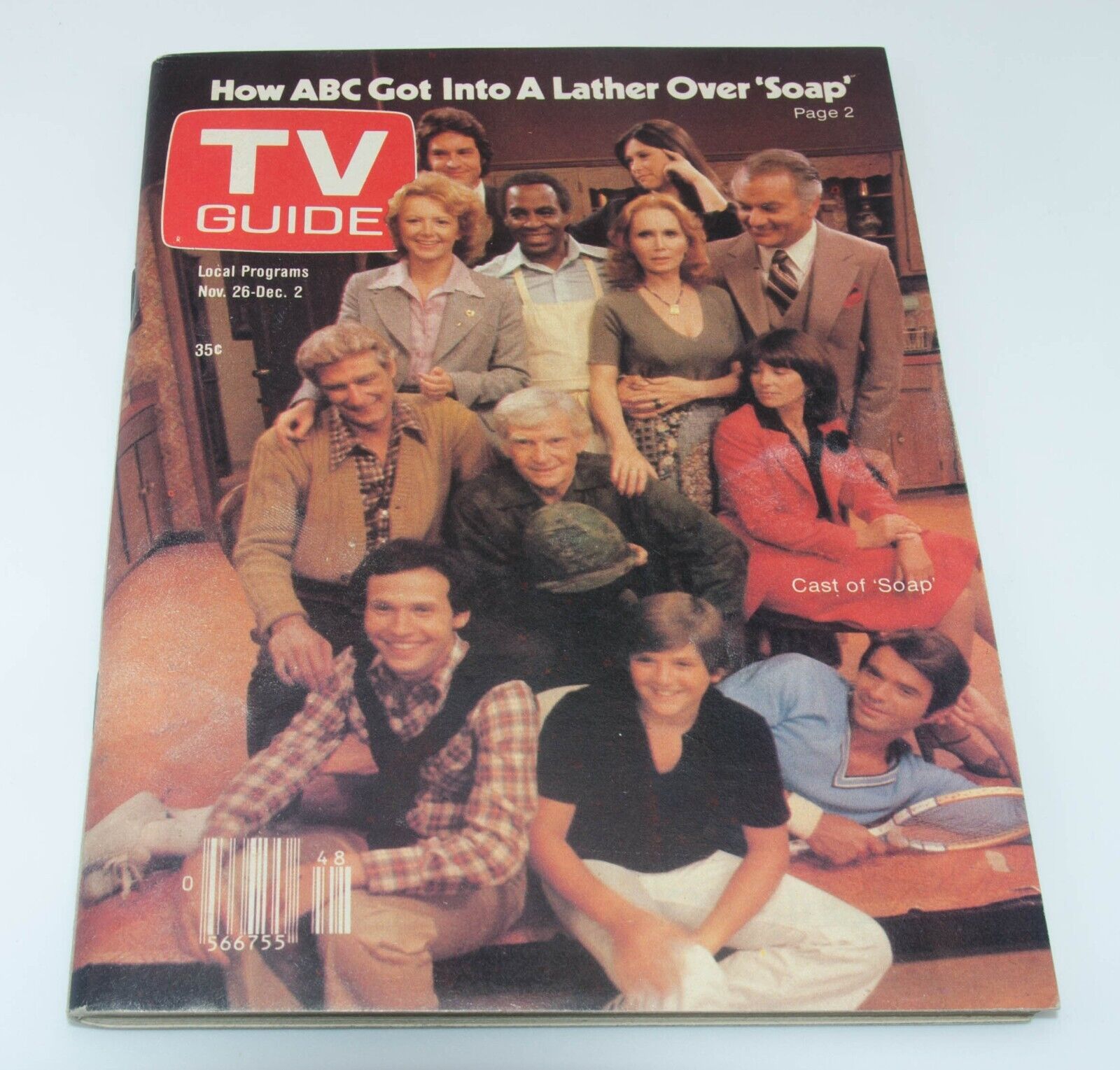 TV Guide Nov 1977 CAST OF SOAP DAVID DOYLE Toronto Ed Canadian W1