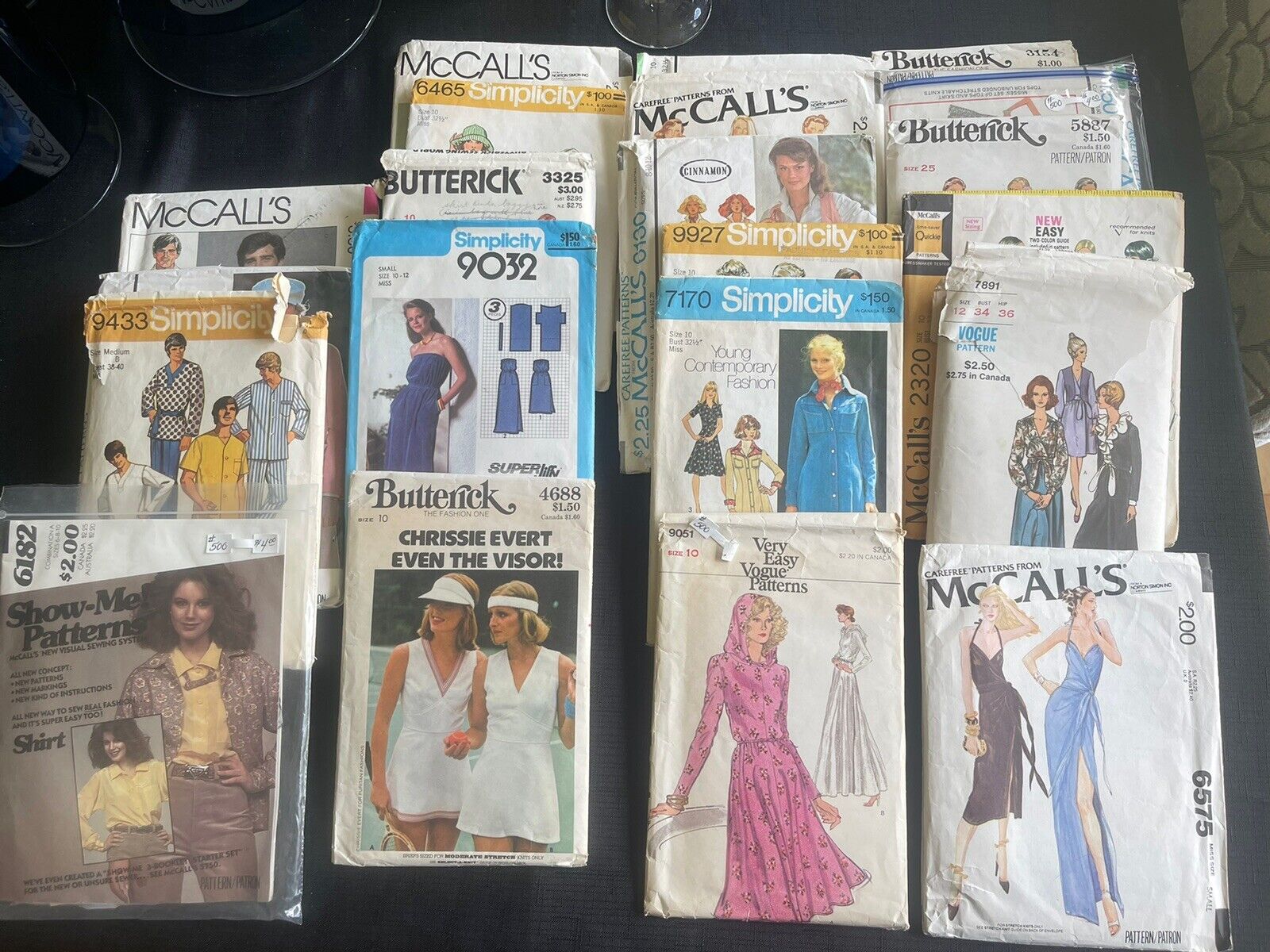 Lot Of 21 Vintage Patterns Vogue/simplicity/butterick/McCall Cut