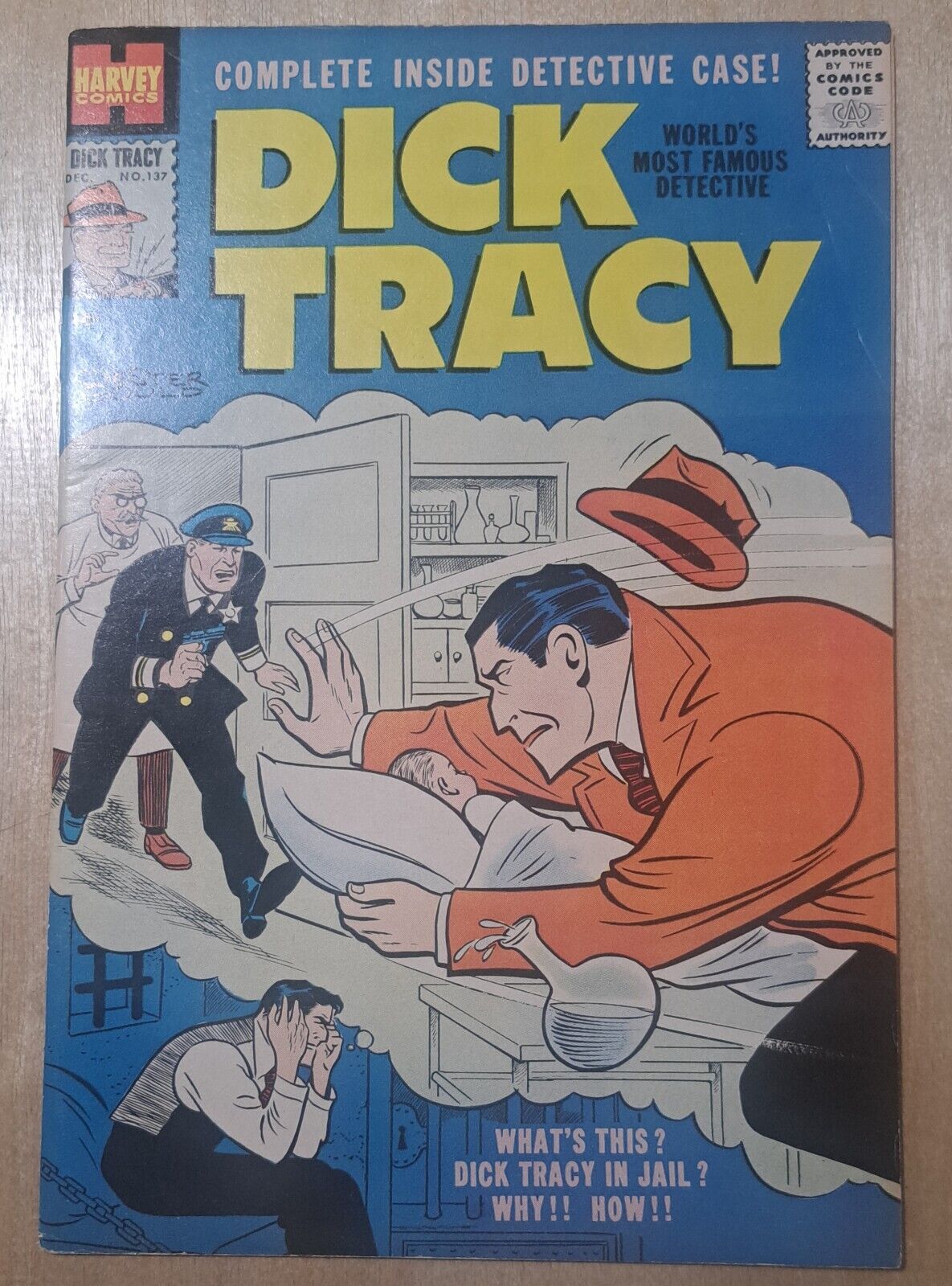 Dick Tracy What\'s This Dick Tracy In Jail Why How Harvey Comics No.137 1959