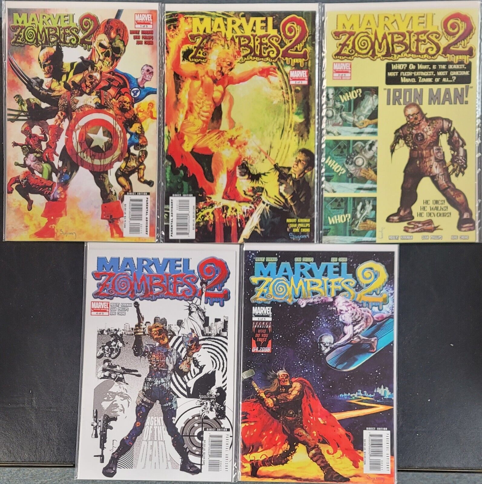 Marvel Zombies 2 #1-5 Marvel Comics 2007 Complete Set VF-NM 8.0-9.0 or Better
