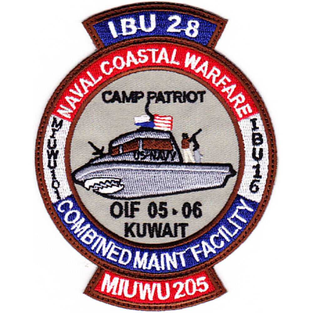 Inshore Boat Unit-28 Mobile Inshore Undersea Warfare Unit 205 Patch