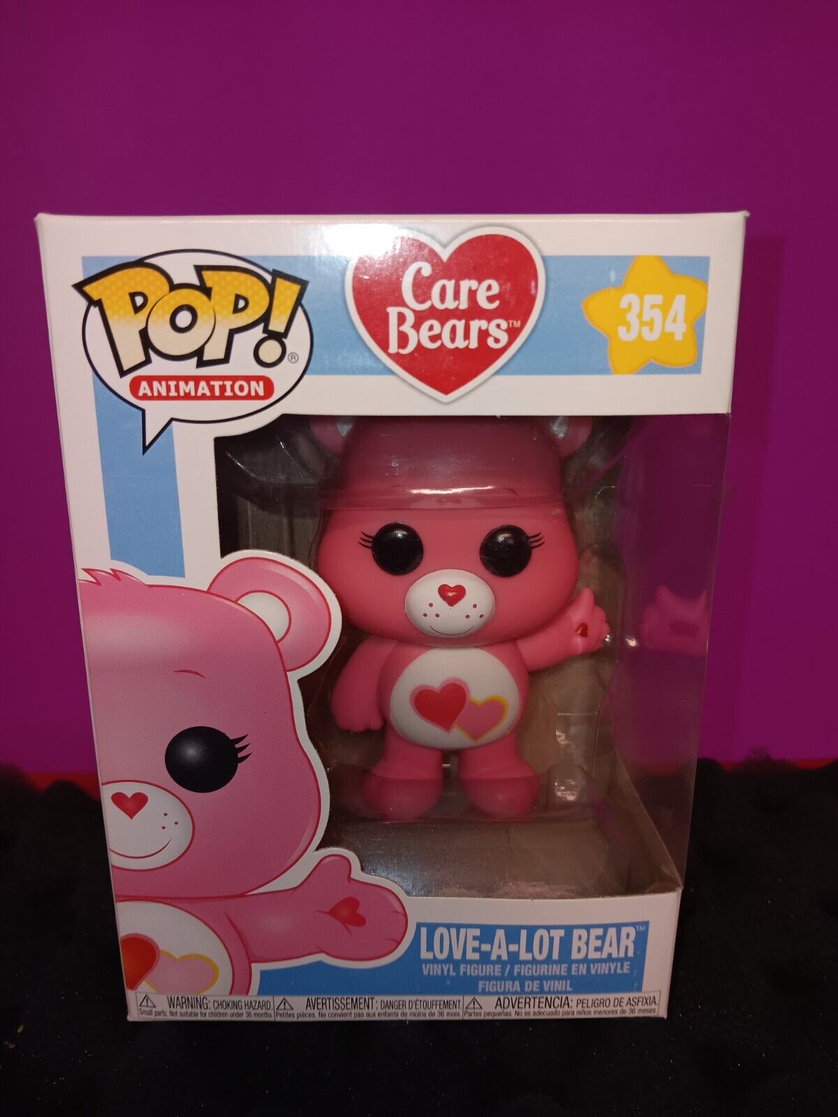 Funko Pop Care Bears Love-A-Lot Bear #354 Excellent Cond. Vaulted