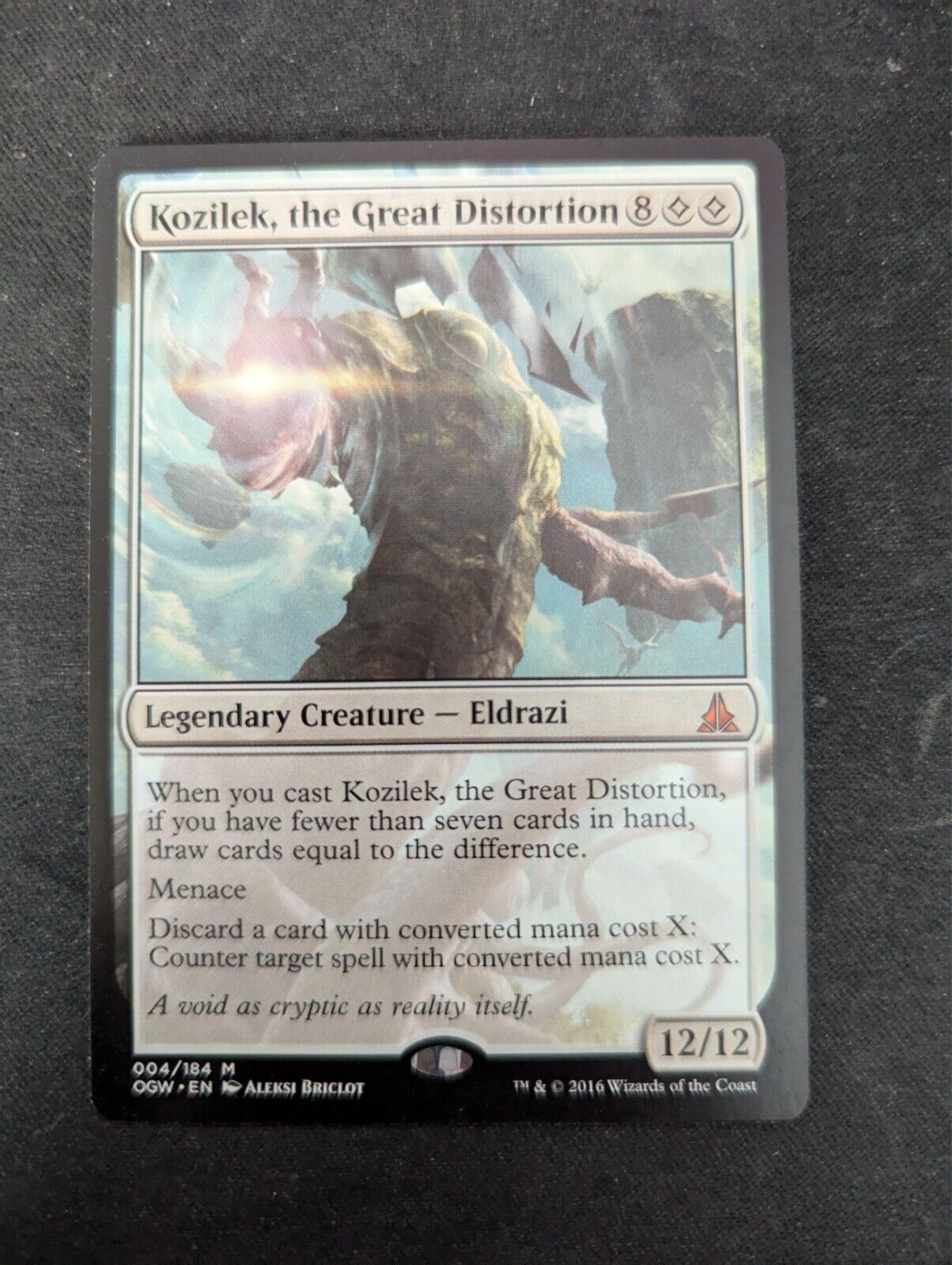 Kozilek, The Great Distortion, MTG, Mythic, Oath of the Gatewatch Card