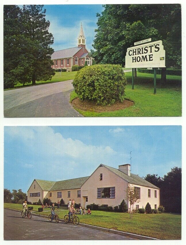 Warminster PA Christ\'s Home Lot of 2 Postcards Pennsylvania