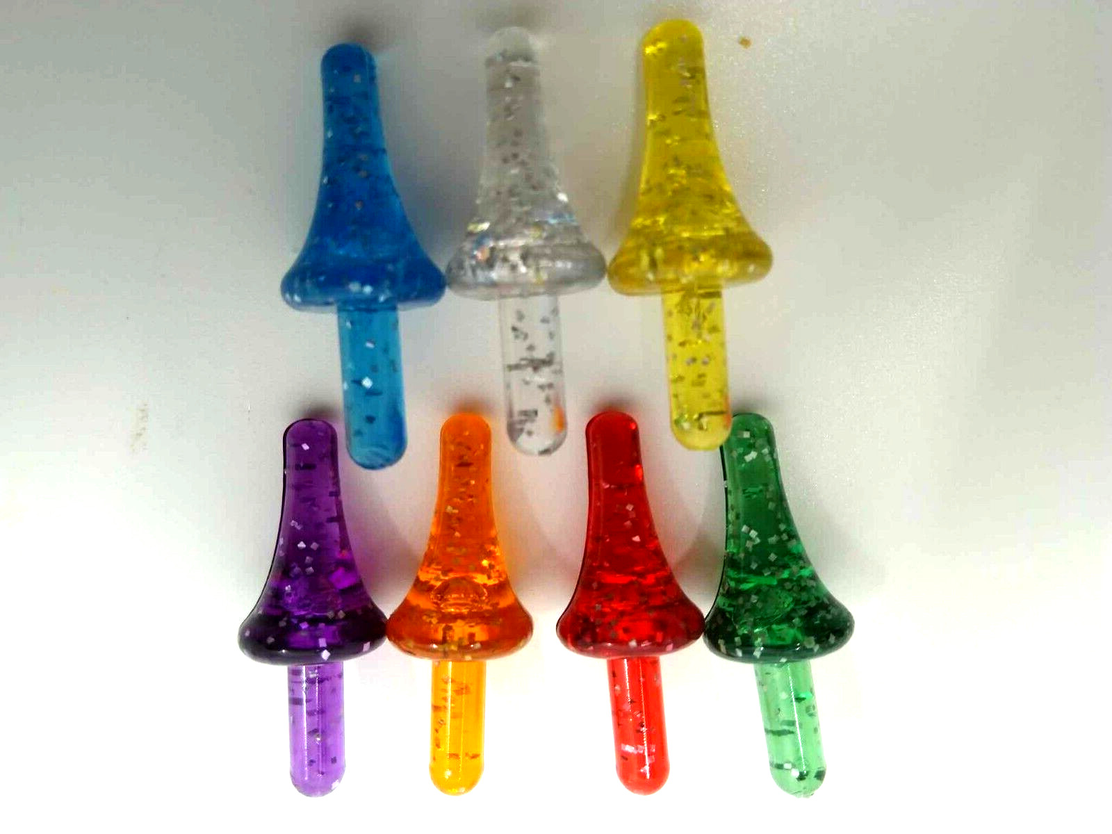 7 Large Mixed Astro Rocket Lights Bulbs with Glitter for Ceramic Christmas Tree