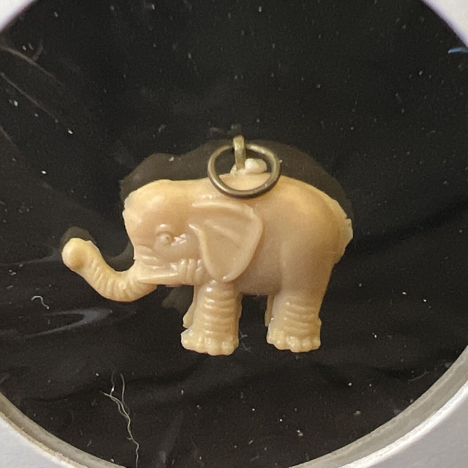 Vintage 1940s Elephant Celluloid Cracker Jack Gumball Charm Toy Prize