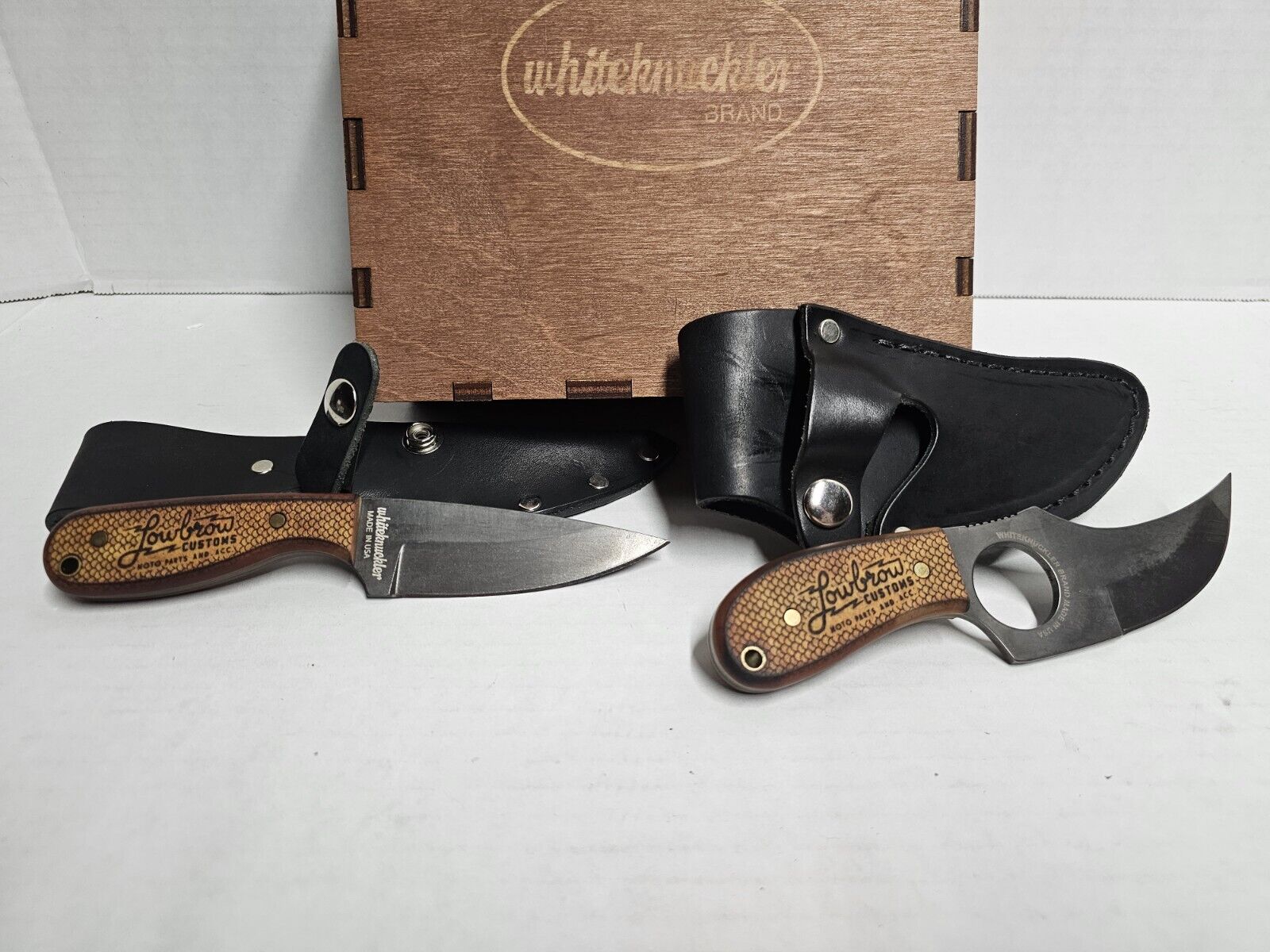 Whiteknuckler Special Edition Lowbrow Customs collaboration Knife Set w/ Box 