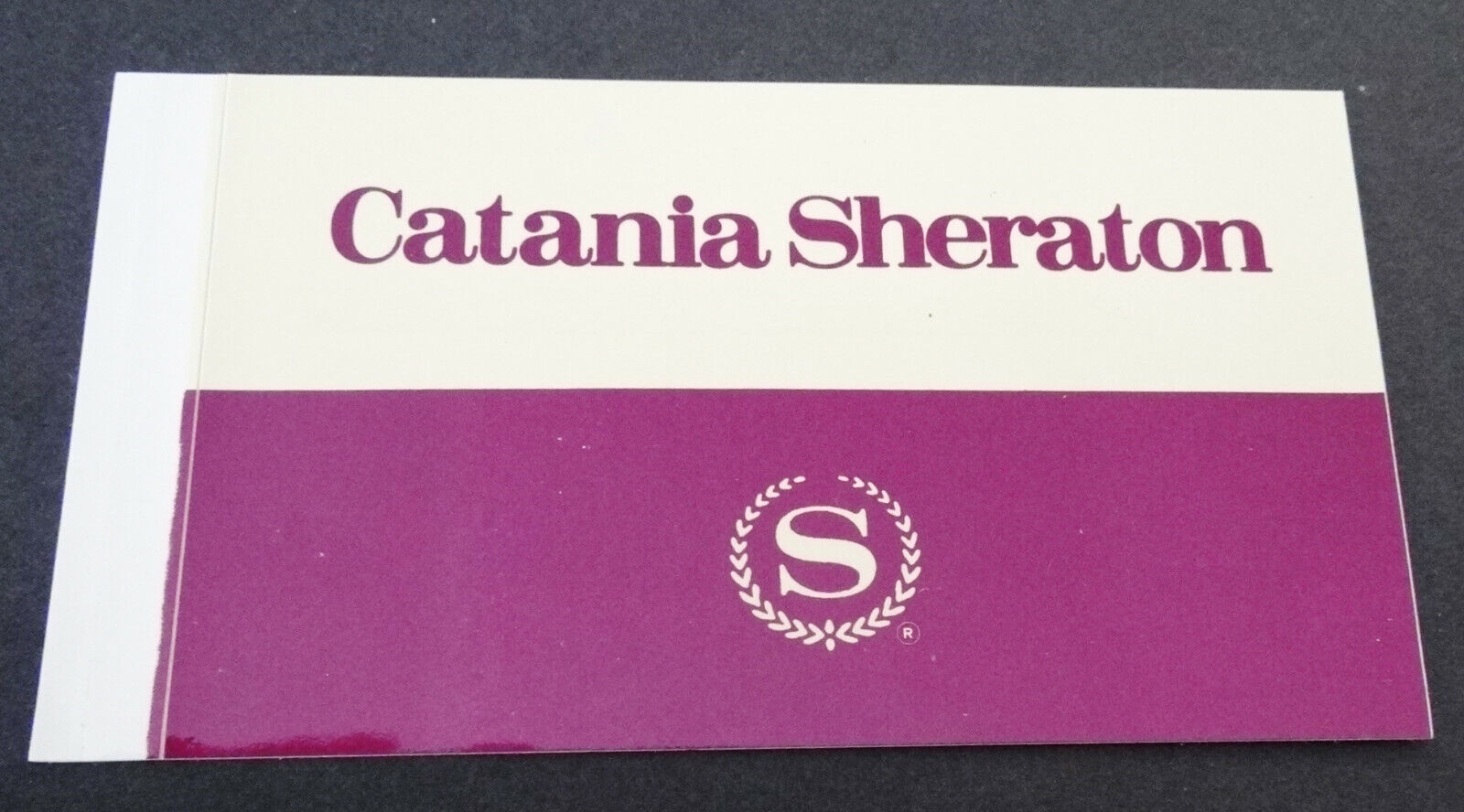 Souvenir-Aufkleber Catania Sheraton Sicily Italy 80er Hotel Suitcase