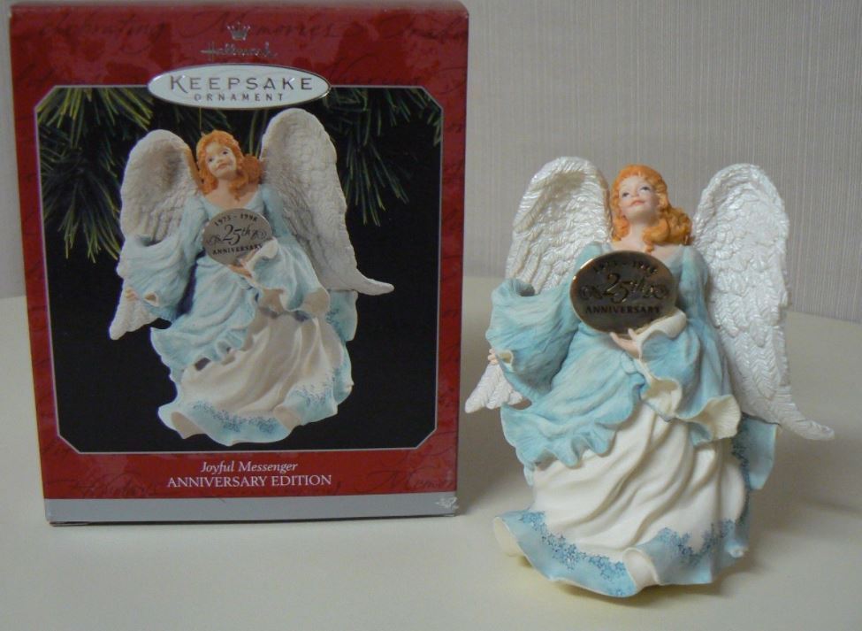 NIB Hallmark Angel Joyful Messenger Anniversary Edition Ornament in Box