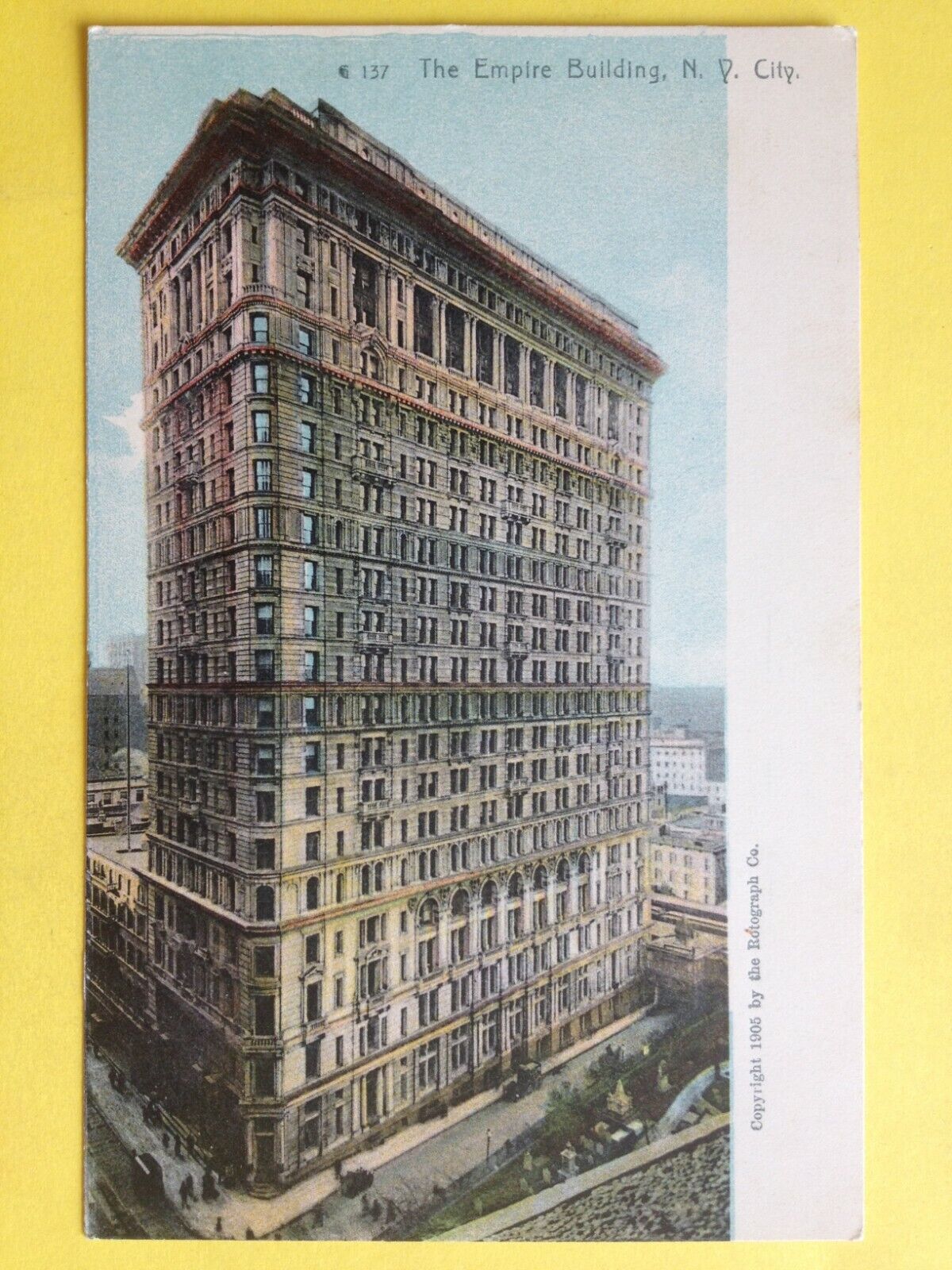 CPA Old Postcard USA NEW YORK CITY The EMPIRE BUILDING