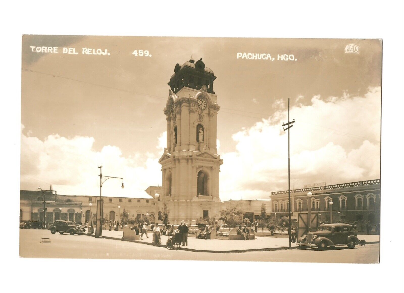 Torre Del Reloj Pachuca Hidalgo RPPC Mexico Postcard 