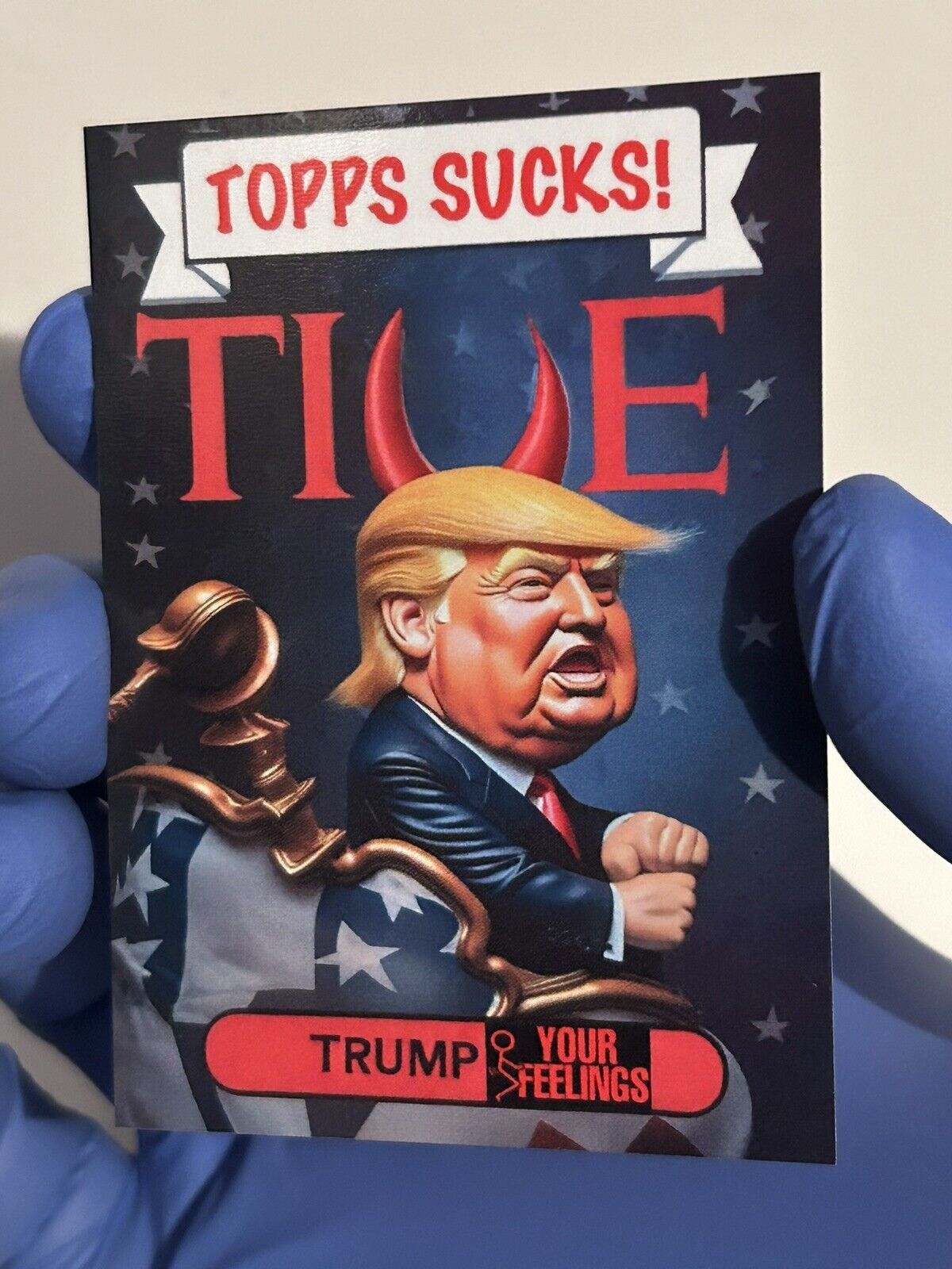2024 Gpk Trump Inspired Fan Made Aceo Parody Card CONTRABAND   F-Your FEELINGS