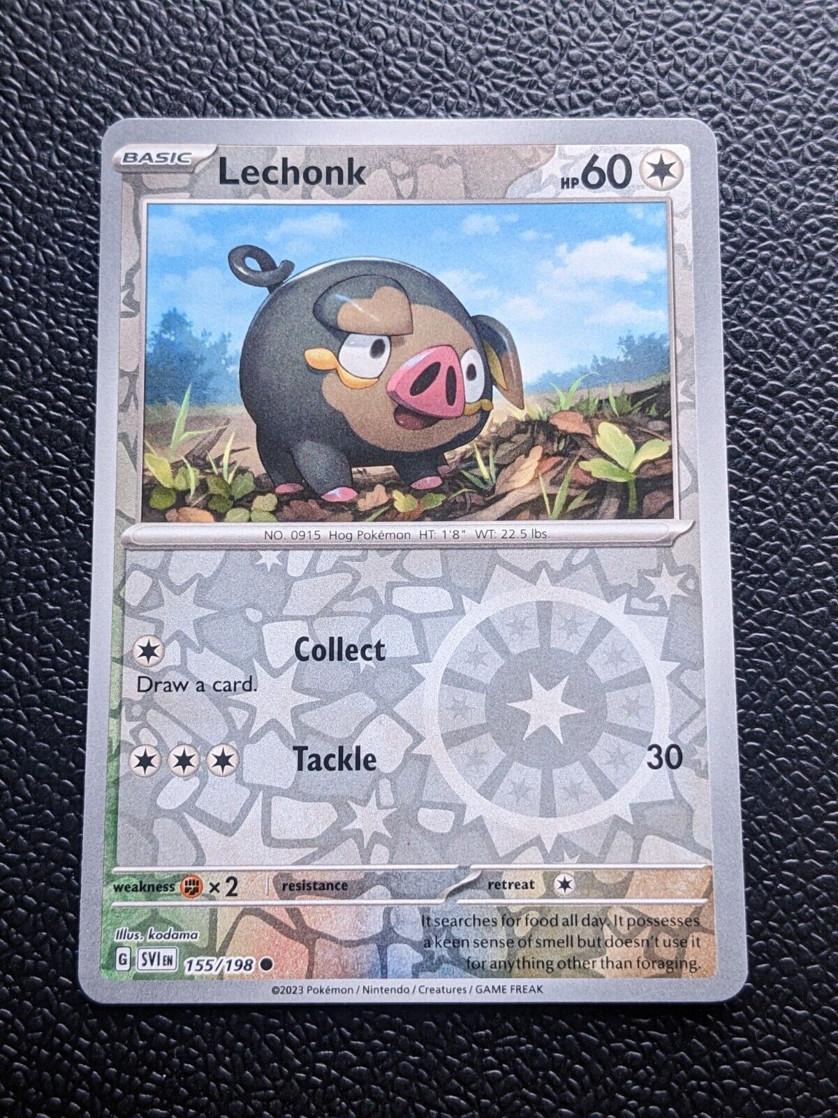 Lechonk 155/198 - 2023 Pokemon TCG - Scarlet & Violet Reverse Holo