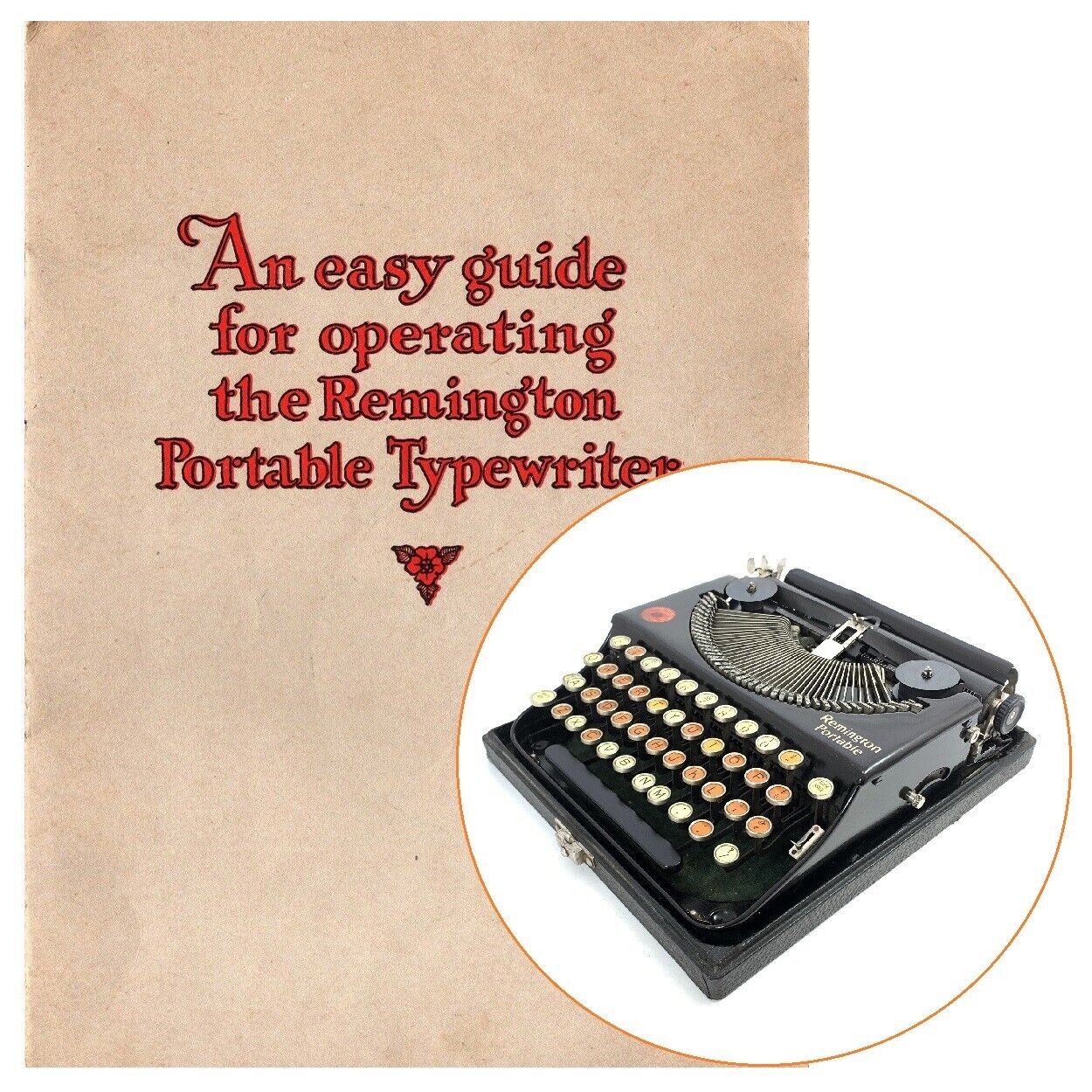 Remington No.1 Portable Typewriter Instruction Manual User Repro Antique Vtg