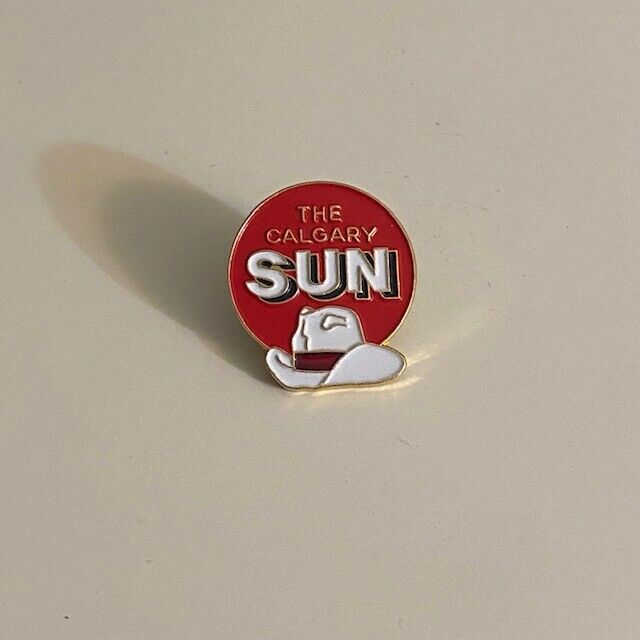 1988 Calgary Sun Newspaper Media Olympic Press Pin