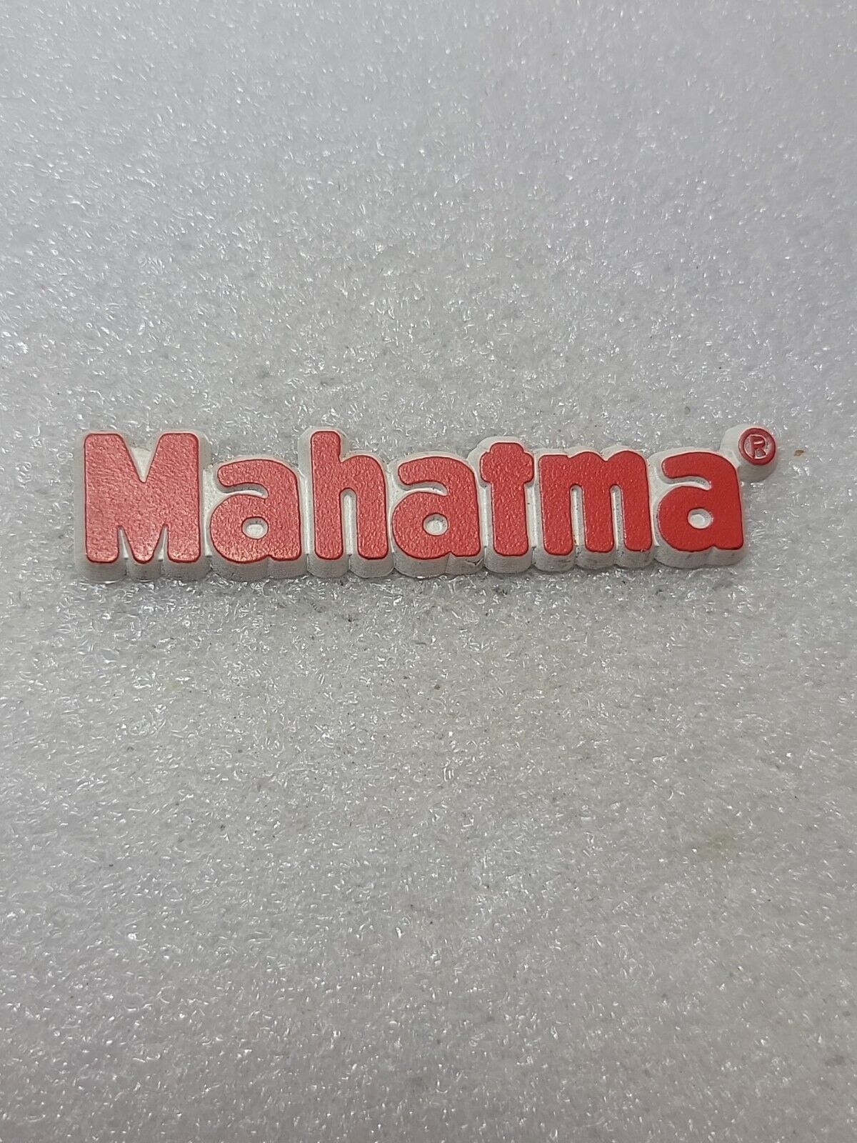 Vintage Mahatma Fidge Magnet Long Grain Rice Brand Text White Red