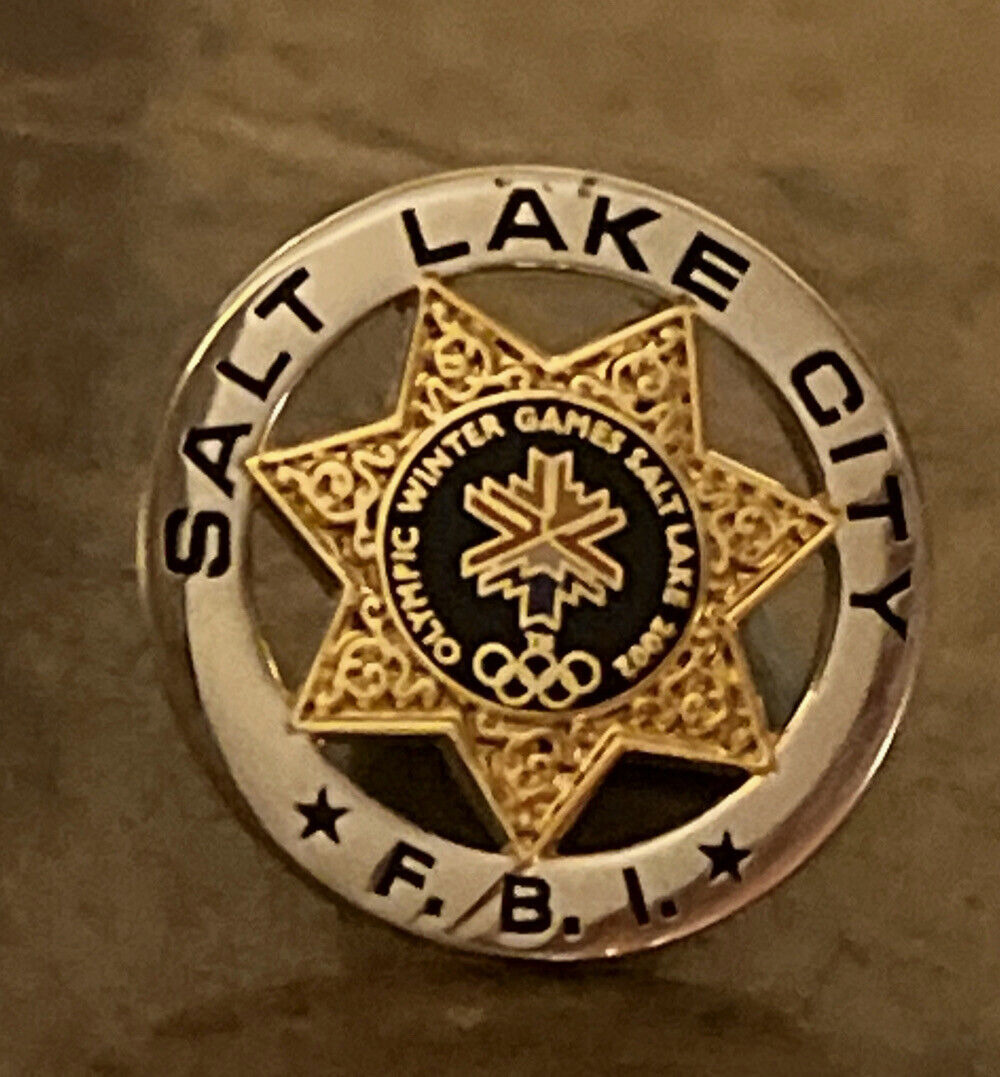 FBI Security Lapel Pin 2002 Salt Lake City Olympics