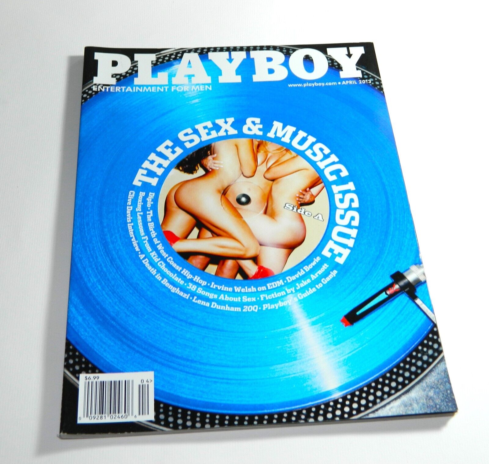 Vintage Playboy Magazine April 2013 Sex and Music Issue Clive Davis Interview