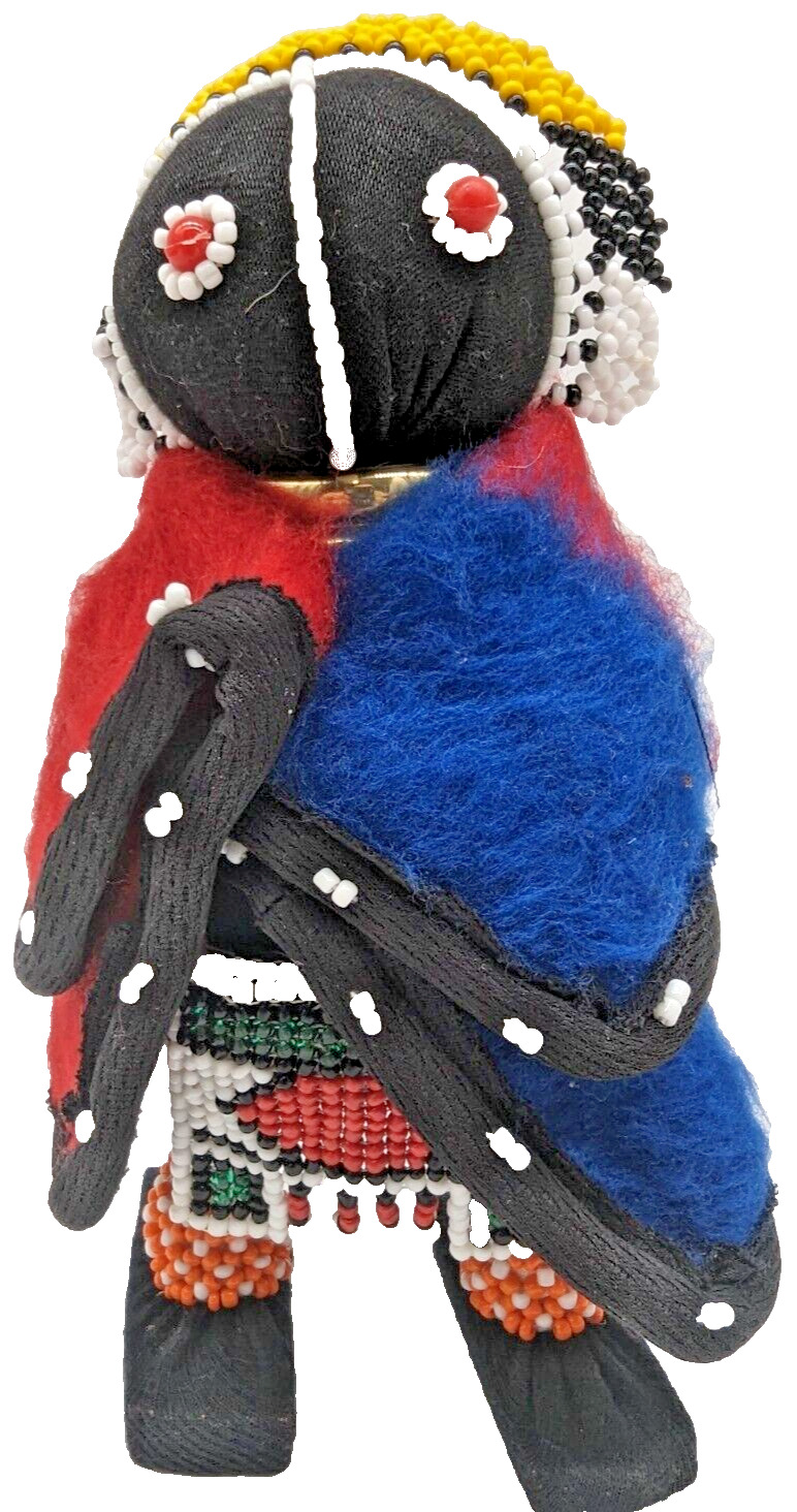 Ndebele Traditional Beaded Doll Ceremonial Initiation Handmade Vtg South African