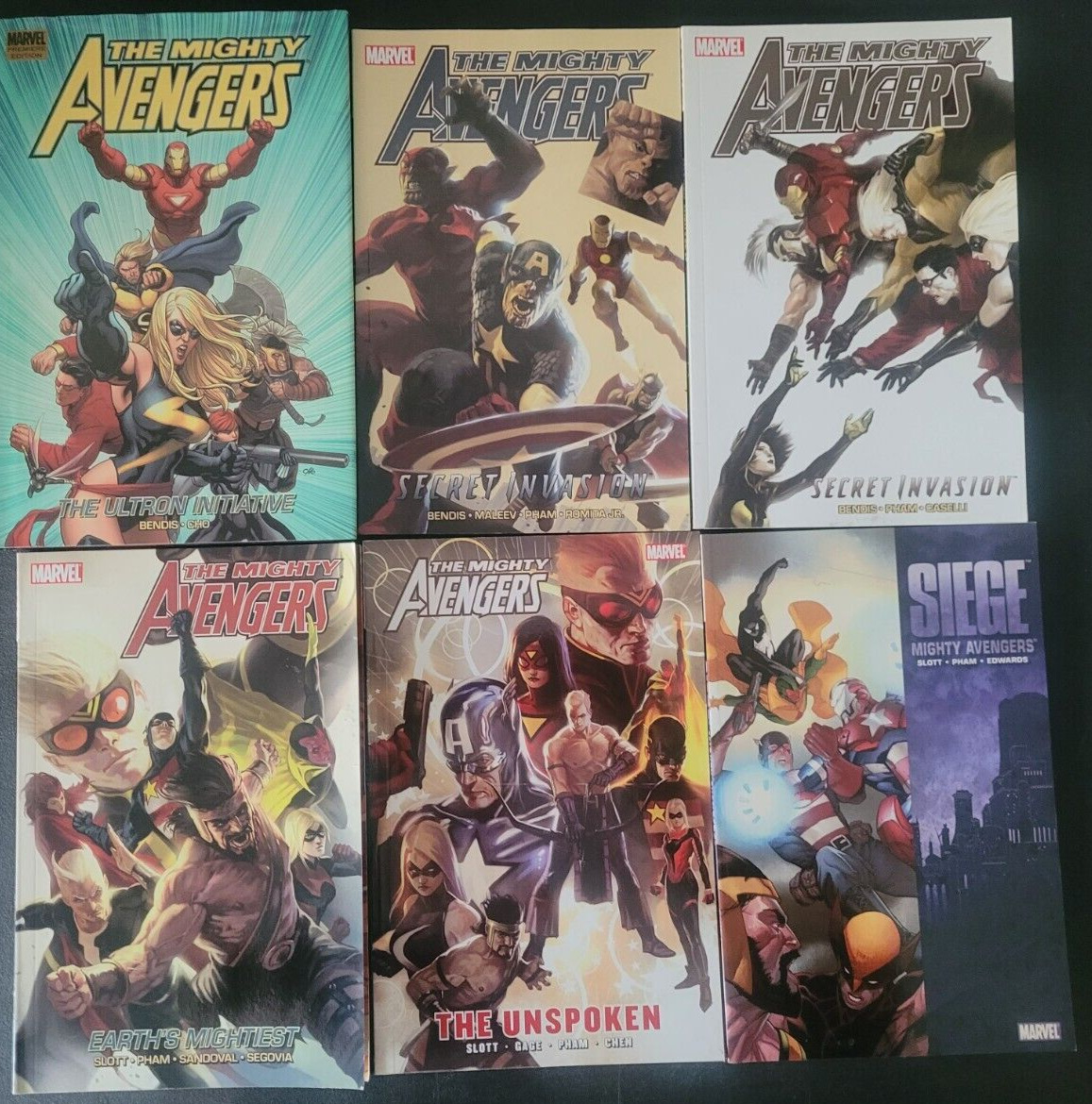 THE MIGHTY AVENGERS Book 1 3 4 5 6 7 (2007) MARVEL COMICS NEW UNREAD SET OF 6