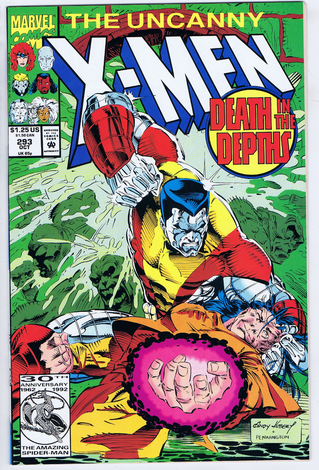 Uncanny X-Men #293 Marvel 1992 \'\' The Last Morlock Stroy  \'\'