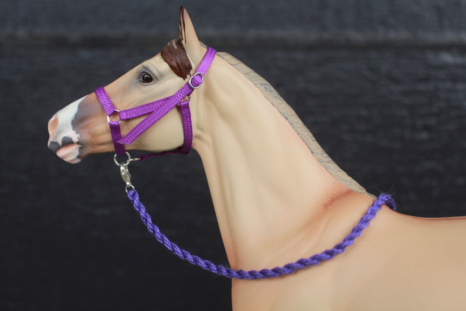 HANDMADE Breyer Traditional Horse Halter (Standard/Purple) 1